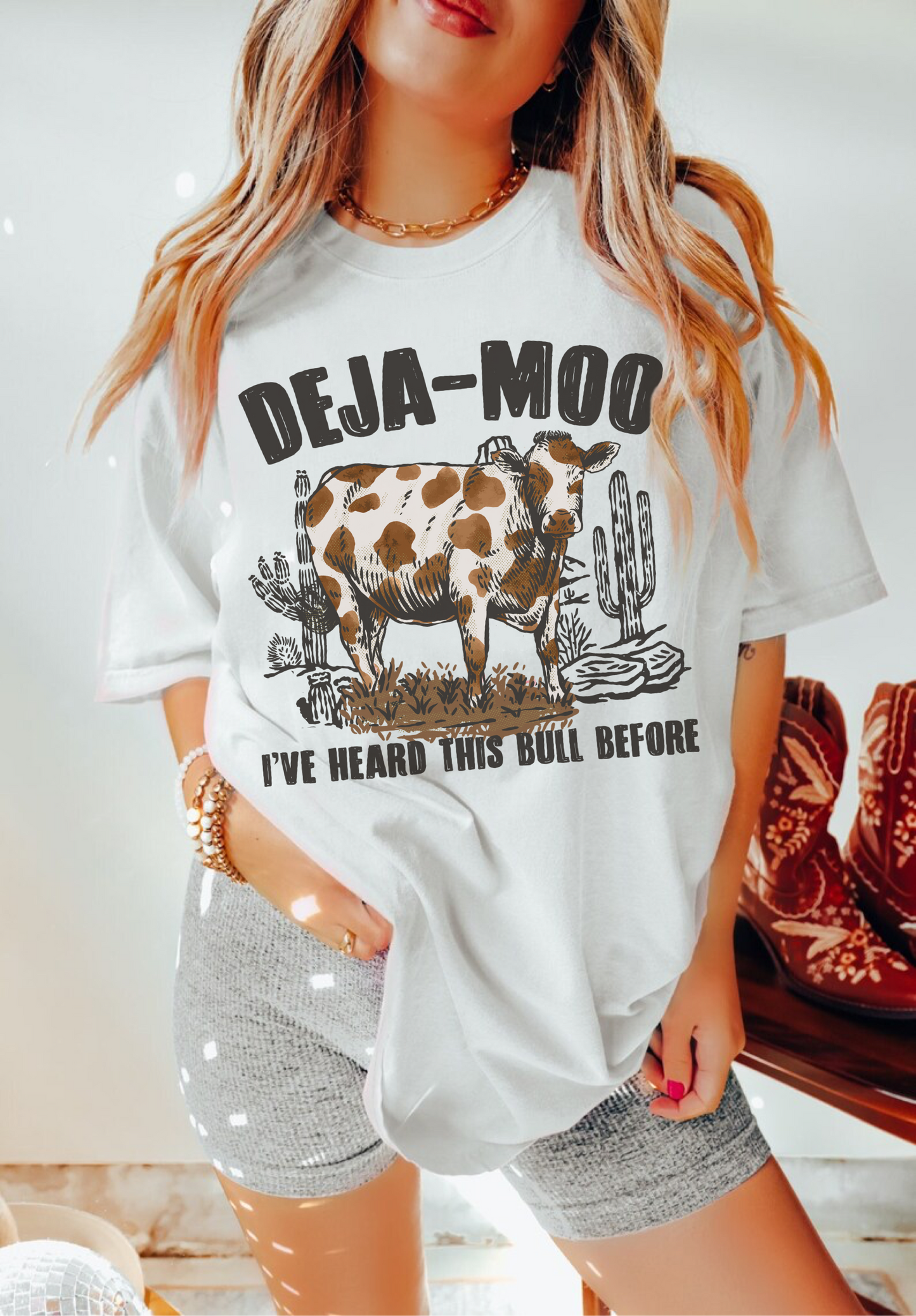 Deja Moo Graphic Tee