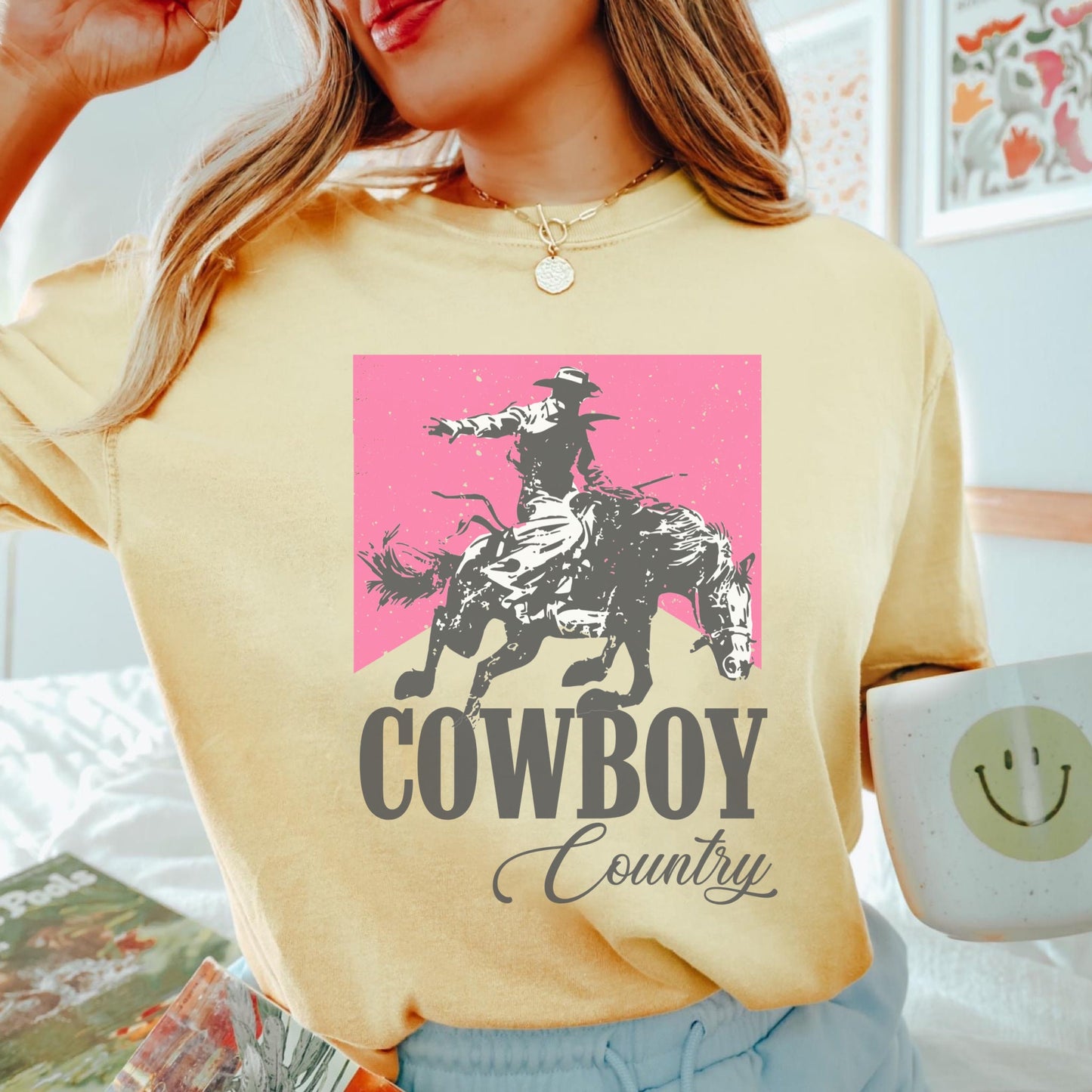 Cowboy Country Shirt, Cute Cowgirl Tshirt, Country Music Shirt, Western Graphic Tee, Trendy Country Tee, Oversized Shirt, Rodeo Shirt, Howdy