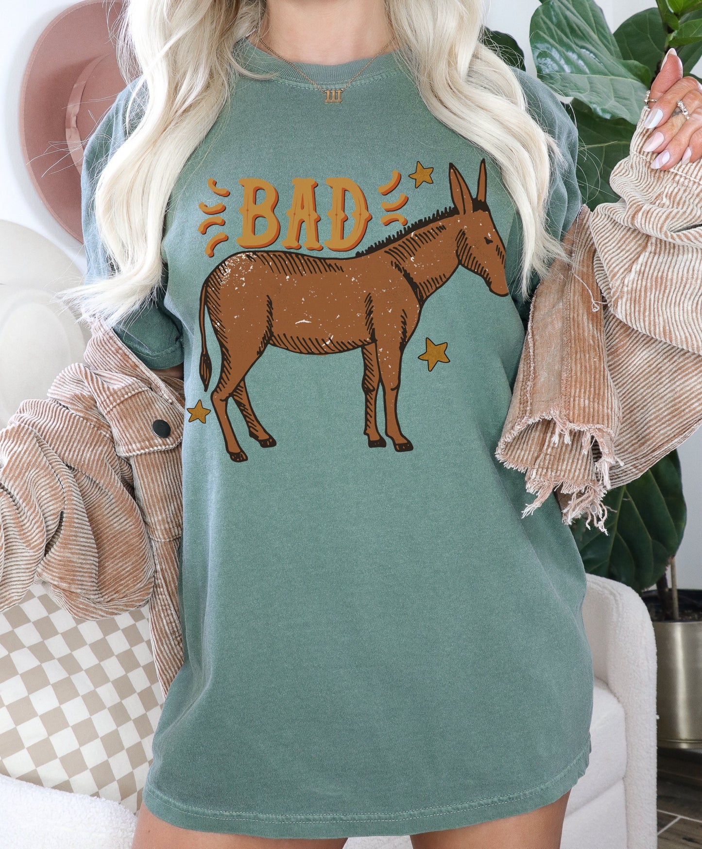 Bad Ass Donkey Shirt, Western Graphic Tee, Sarcastic Shirt, Country Girl Shirt, Cowboy Tshirt, Funny Farm Shirt, Cowgirl Tee, Trendy Tshirts