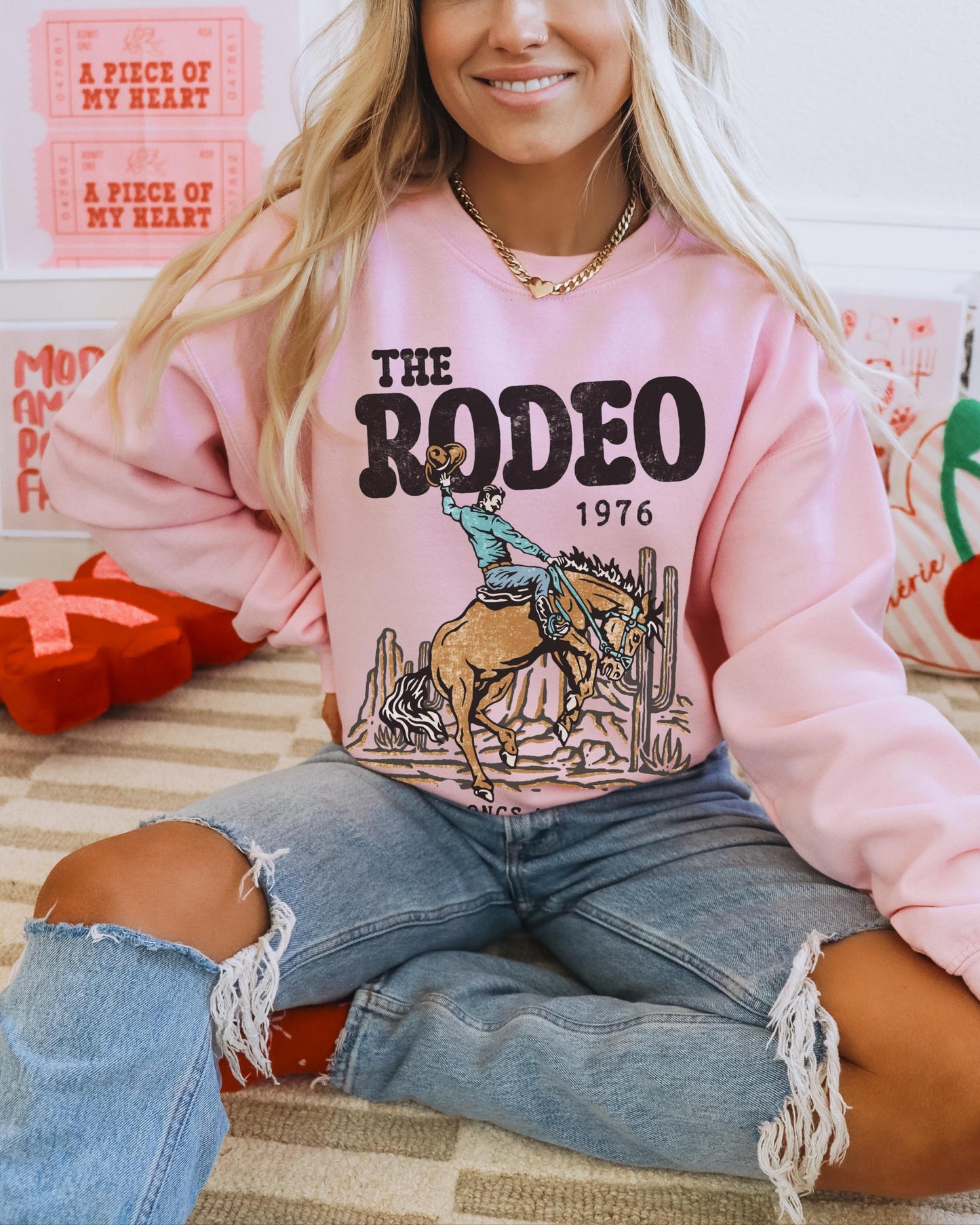 Rodeo Sweatshirt, Western Graphic Tee, Cowgirl Tshirt, Cowboy Shirt, Country Music Shirt, Western Cowgirl shirt, Country Concert Tee