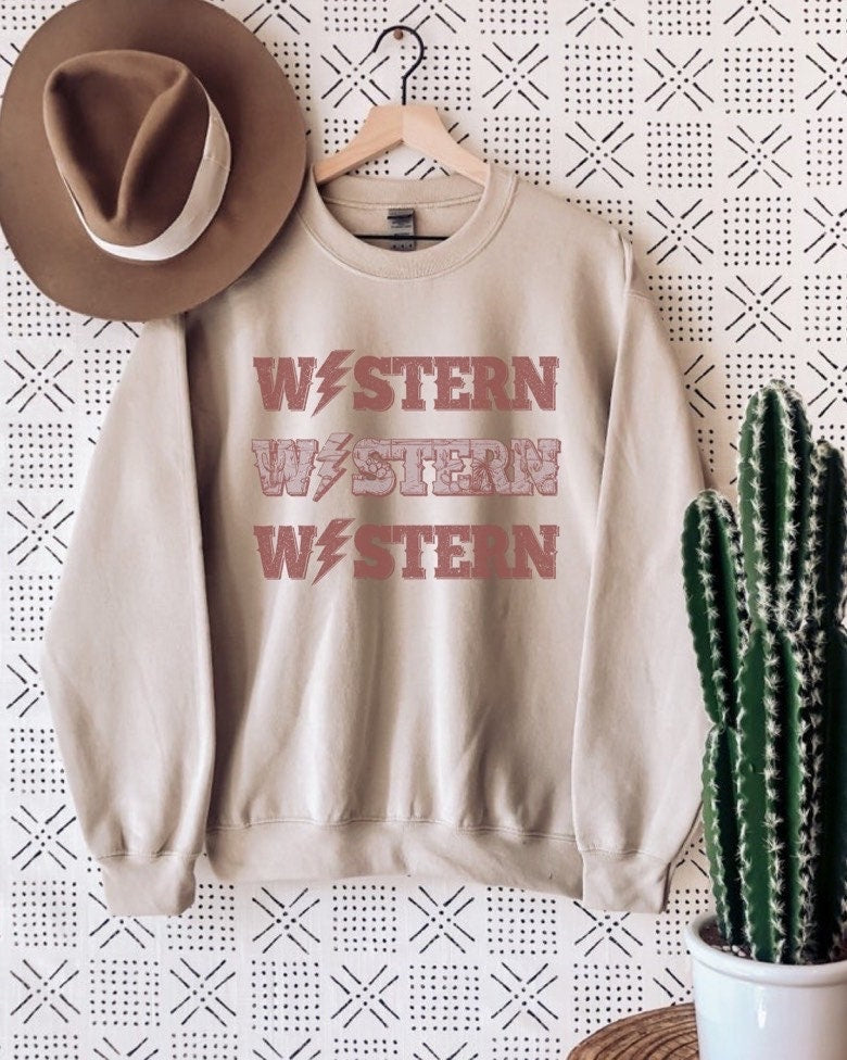 Western Sweatshirt, Country Sweatshirt, Cowboy Sweatshirt, Cowgirl Sweatshirt, Nashville Shirt, Howdy Shirt, Western Clothes, Country Music