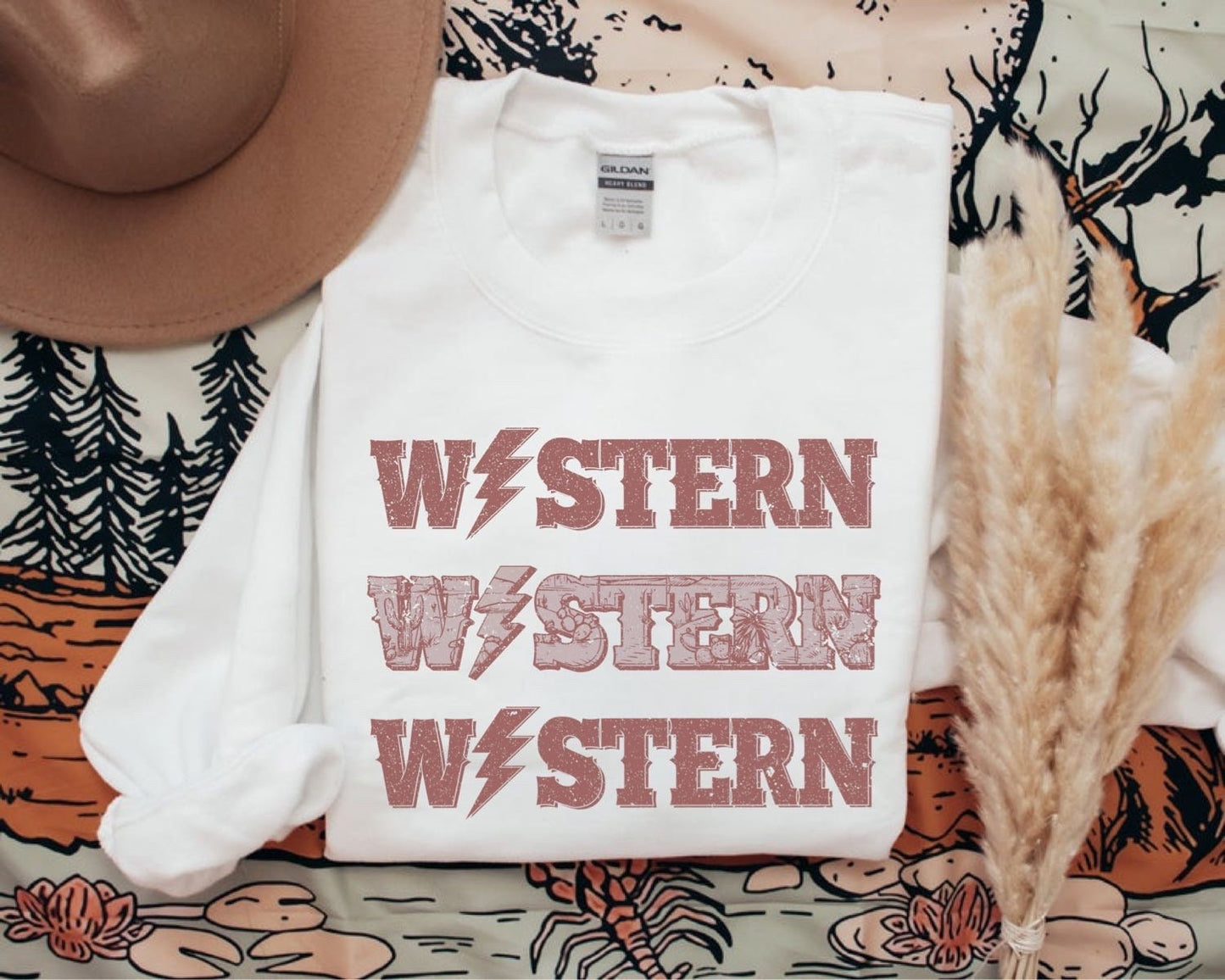 Western Sweatshirt, Country Sweatshirt, Cowboy Sweatshirt, Cowgirl Sweatshirt, Nashville Shirt, Howdy Shirt, Western Clothes, Country Music