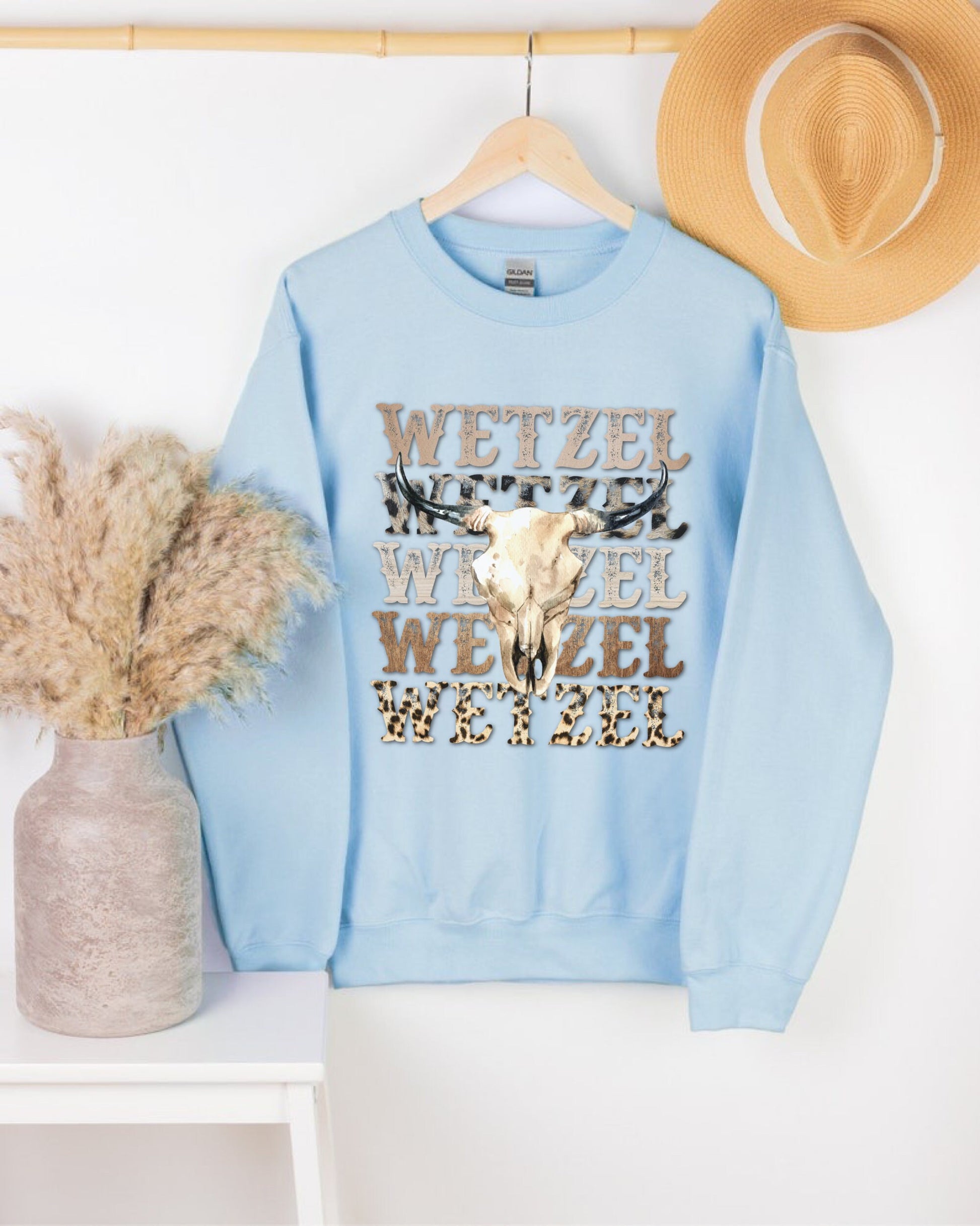Wetzel Country Western Trendy Crewneck Sweatshirt, Western Clothes, Cowgirl Sweatshirt, Country Music Shirt, Nashville Sweatshirt, Howdy