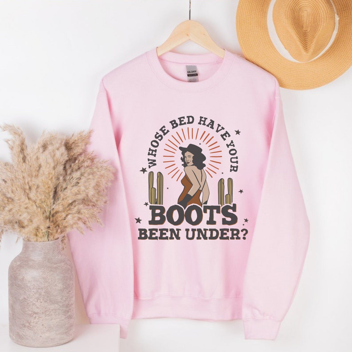 Vintage 90s Country Music Concert Shirt, Lets Go Girls, Western Crewneck Sweatshirt, Western Graphic Tee, Country Concert Outfit,Cowgirl Tee