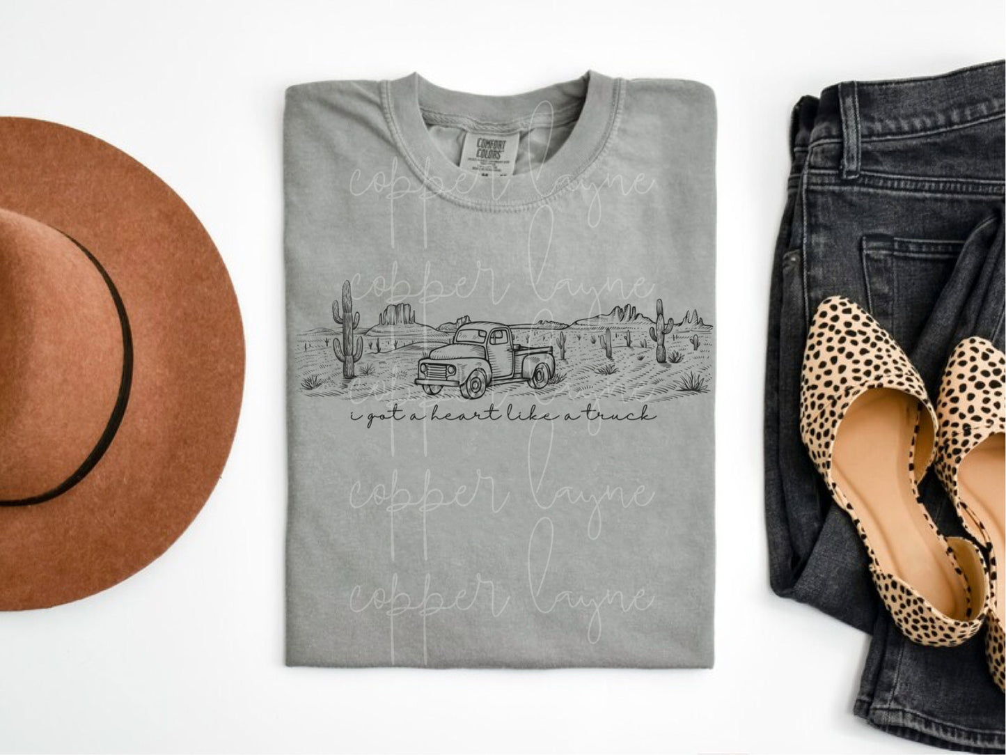 I Got A Heart Like A Truck Shirt, Country Music Shirt, Western Shirt, Cowboy Shirt, Country Concert Shirt, Western Clothes, Country Lyrics
