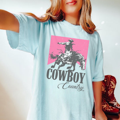 Cowboy Country Shirt, Cute Cowgirl Tshirt, Country Music Shirt, Western Graphic Tee, Trendy Country Tee, Oversized Shirt, Rodeo Shirt, Howdy