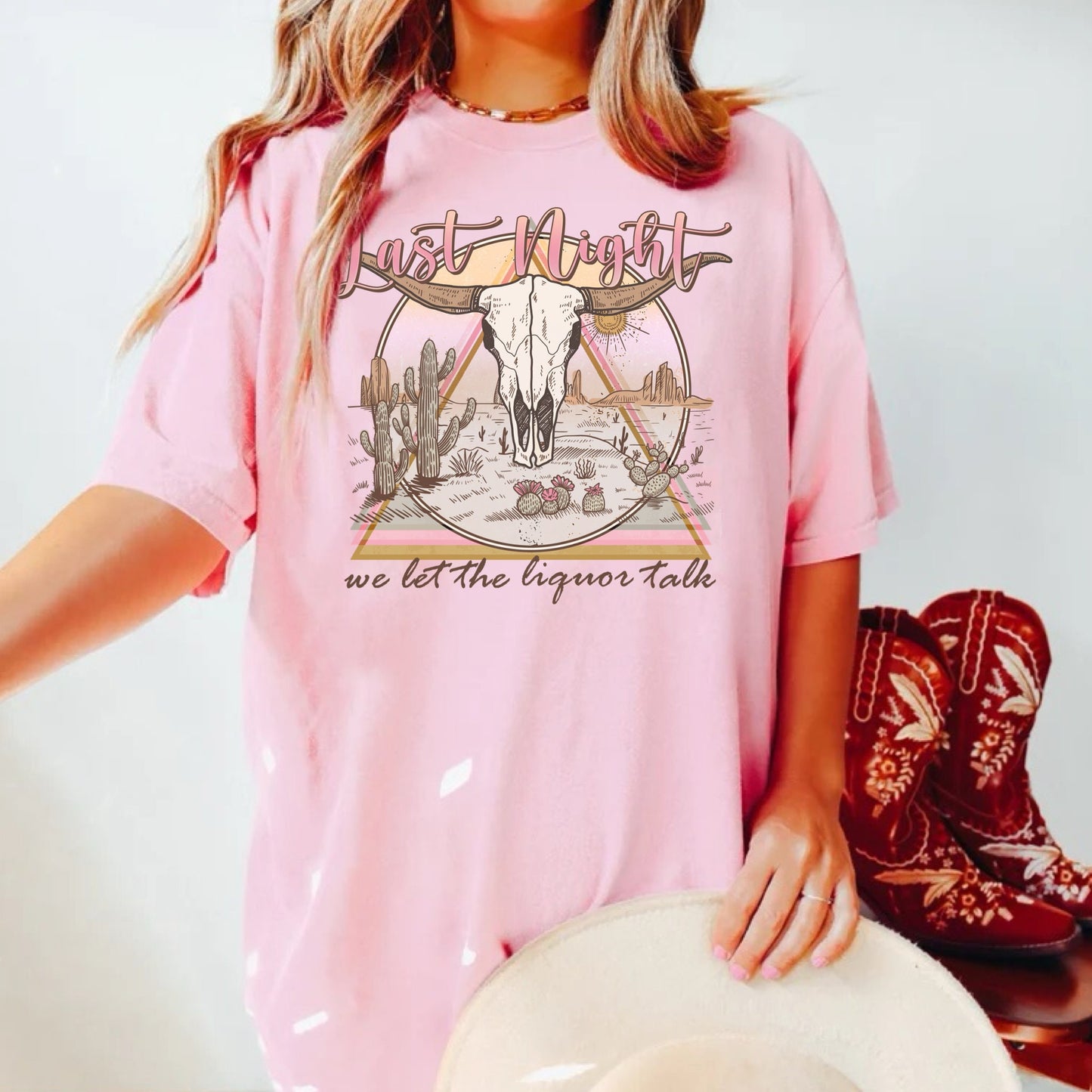 Comfort Colors Last Night Shirt, Country Music Shirt, Country Concert Shirt, Oversized Tee, Western Tees, Country Tees, Cowgirl Rodeo, Howdy