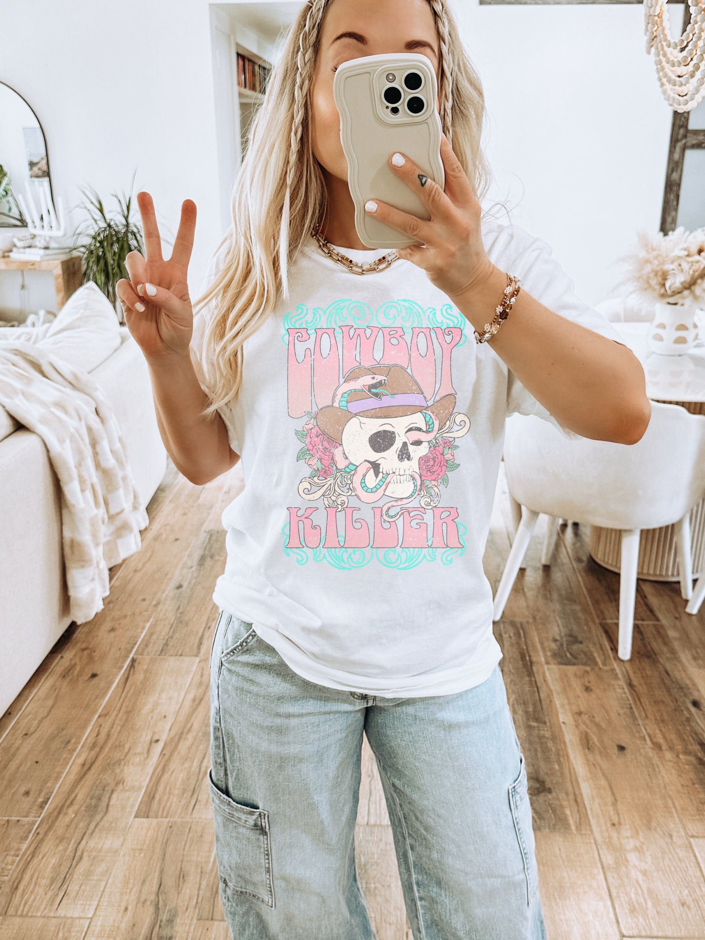 Cowboy Killers Shirt, Skull Tshirt, Trendy Western, Country Shirts, Cute Graphic Tees, Western Graphic Tee, Cowboy Skull, Country Western