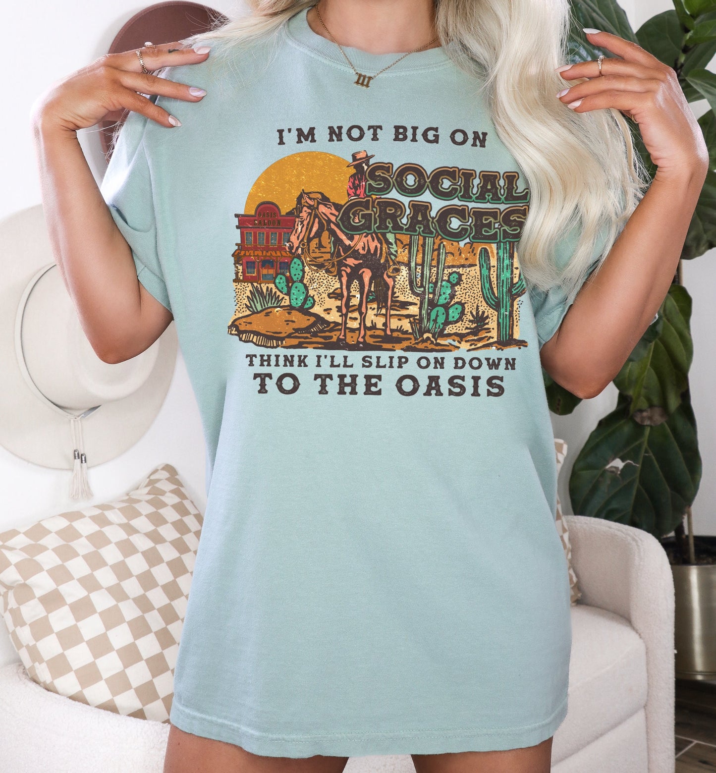 Social Graces Tshirt, Country Music Shirt, Vintage Country Shirt, 90s Country, Country Concert Outfit, Oversized Western tshirt, Western Tee
