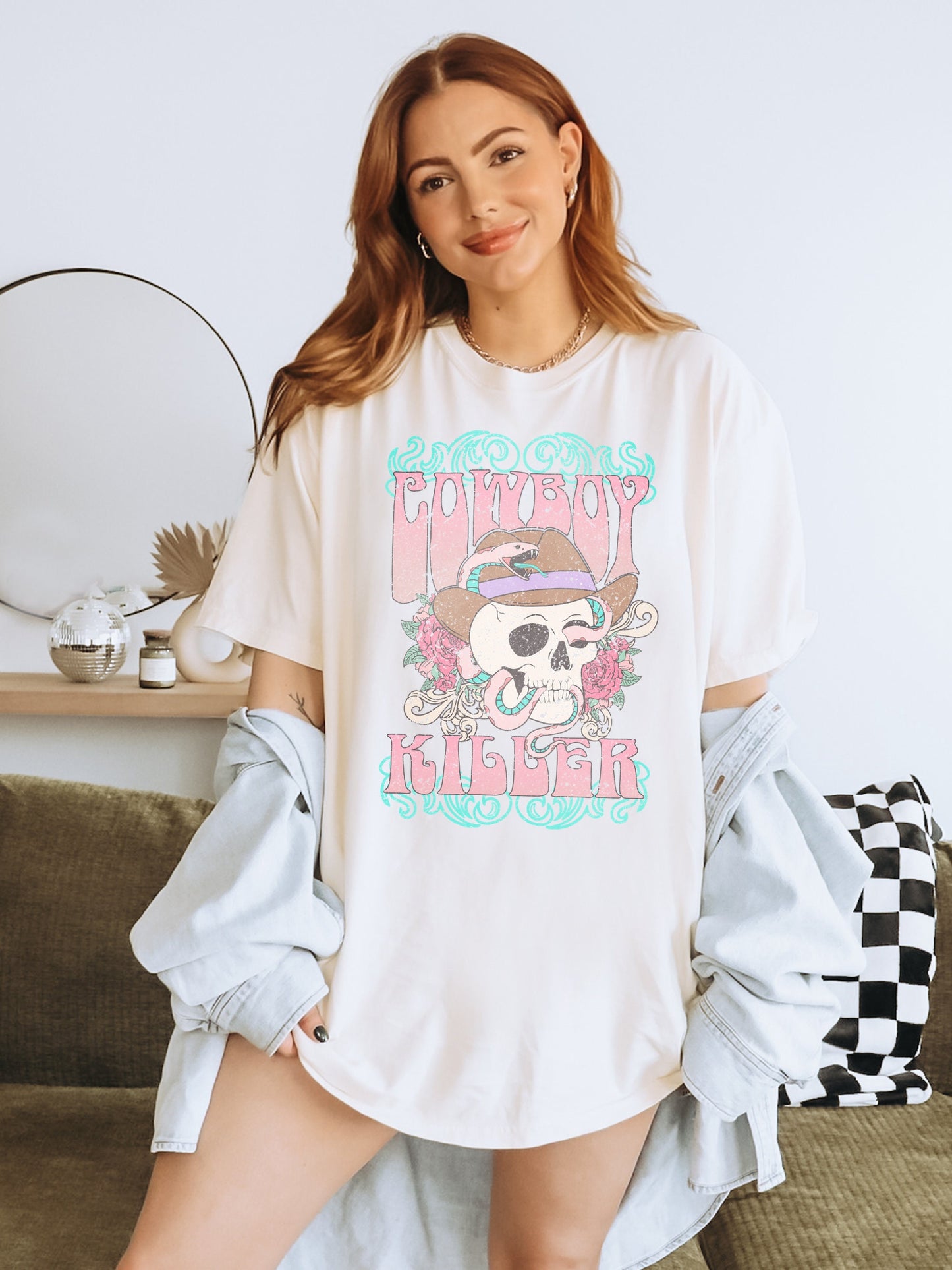 Cowboy Killers Shirt, Skull Tshirt, Trendy Western, Country Shirts, Cute Graphic Tees, Western Graphic Tee, Cowboy Skull, Country Western