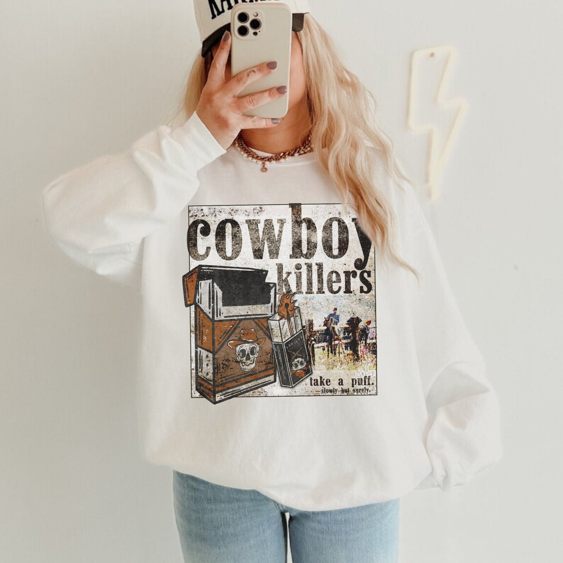 Cowboy Killers Shirt, Western Graphic Sweatshirt, Cowboy Sweatshirt, Cowgirl Sweatshirt, Trendy Hoodies, Country Sweatshirt, Trendy Crewneck