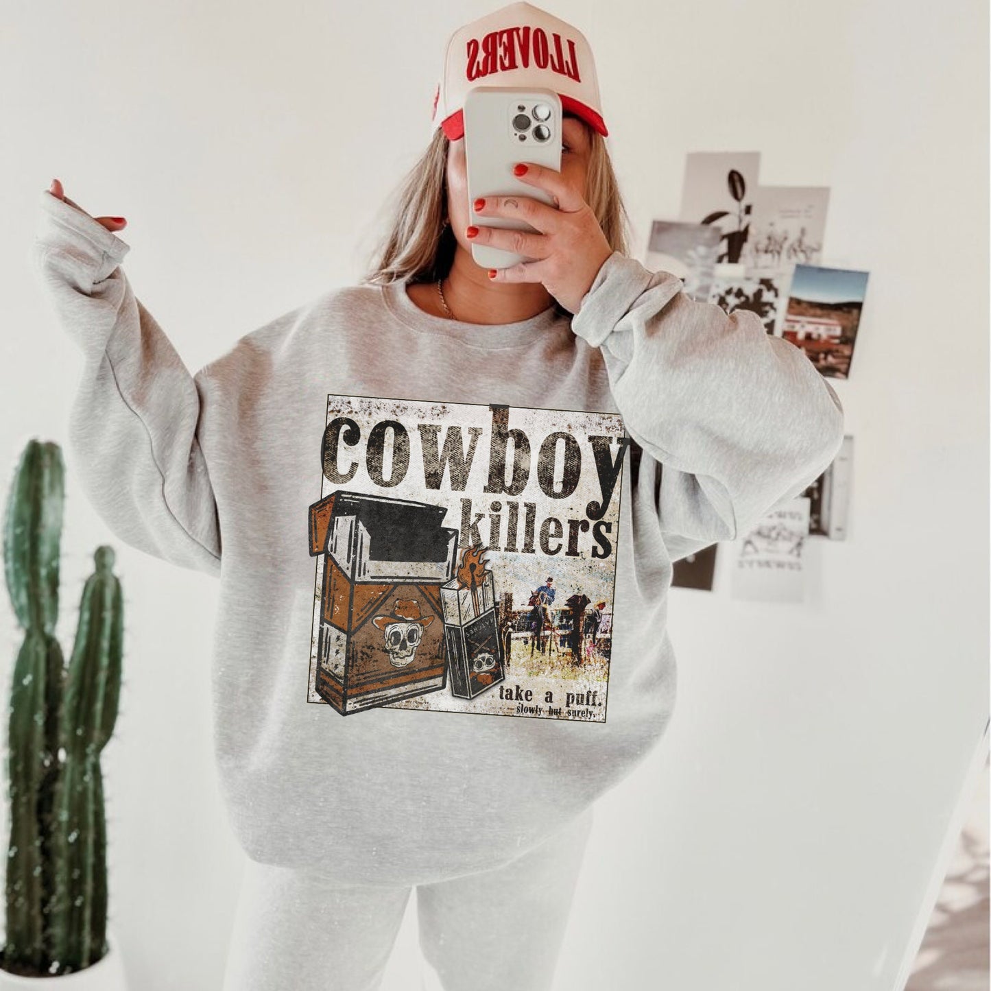 Cowboy Killers Shirt, Western Graphic Sweatshirt, Cowboy Sweatshirt, Cowgirl Sweatshirt, Trendy Hoodies, Country Sweatshirt, Trendy Crewneck