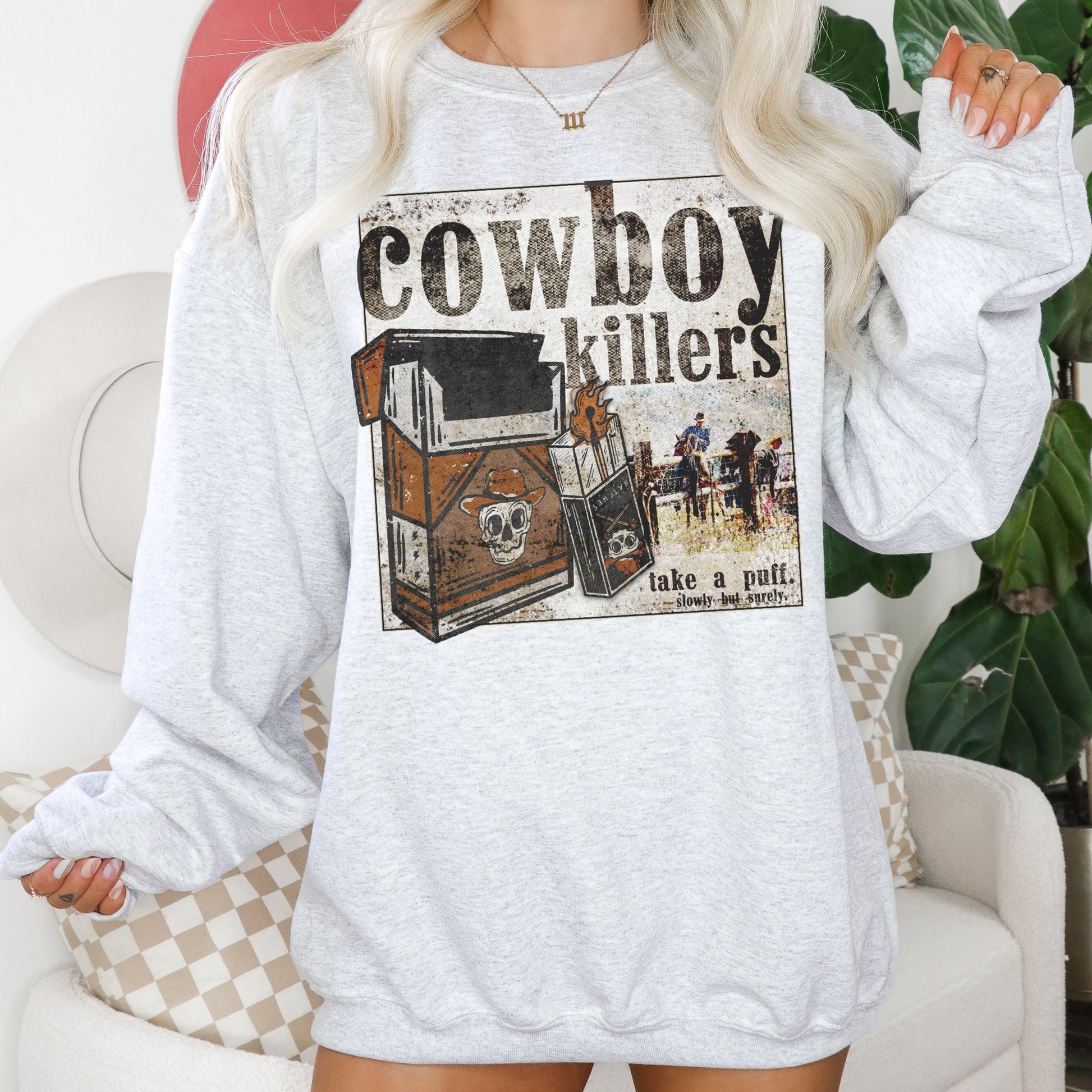 Cowboy Killers Shirt, Western Graphic Sweatshirt, Cowboy Sweatshirt, Cowgirl Sweatshirt, Trendy Hoodies, Country Sweatshirt, Trendy Crewneck
