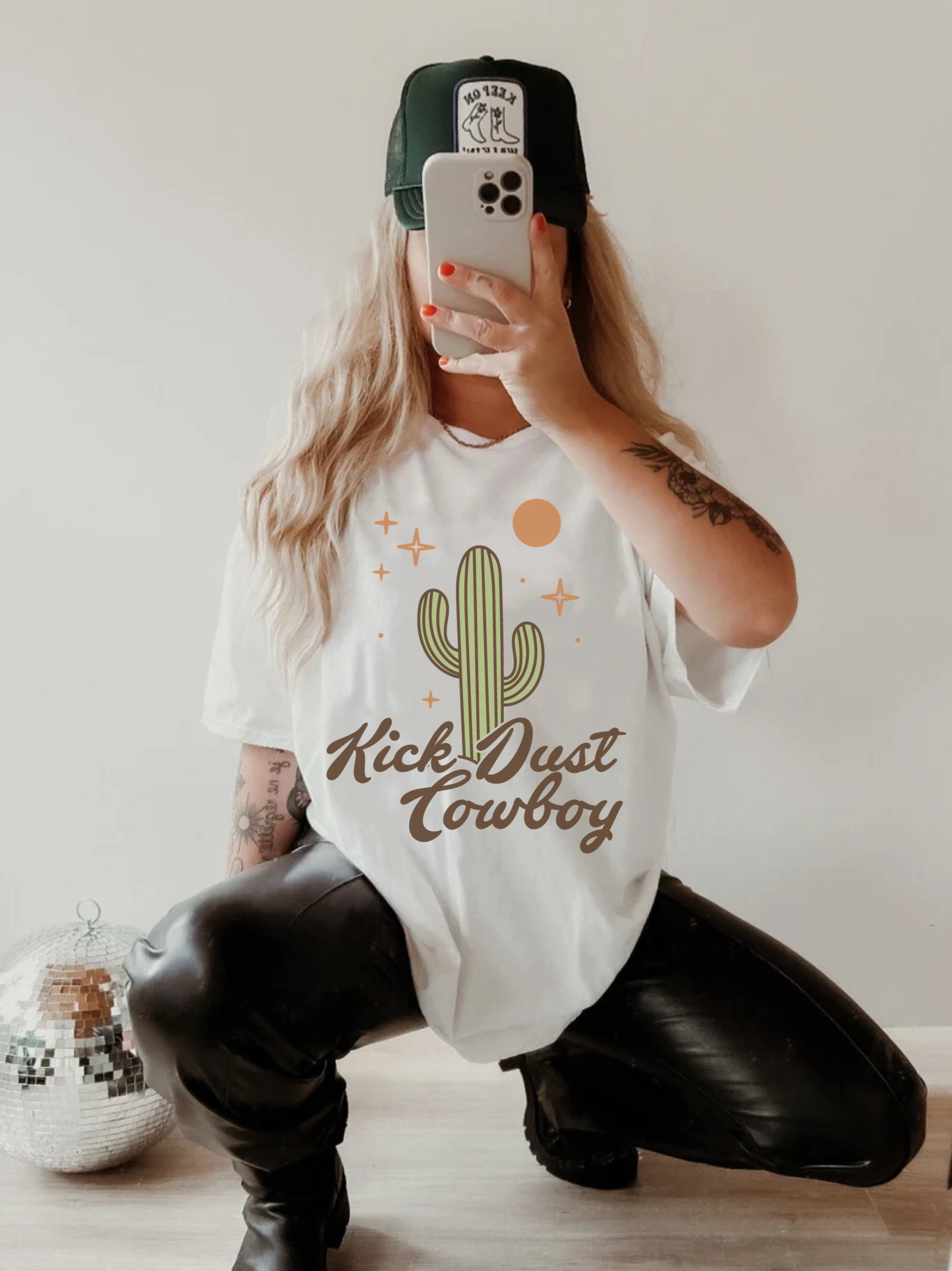 Kick Dust Cowboy Shirt, Western Graphic Tee, Comfort Colors Graphic Tee, Cowgirl Tee, Country Music Shirt, Vintage Cowboy Tee, Trendy Tshirt