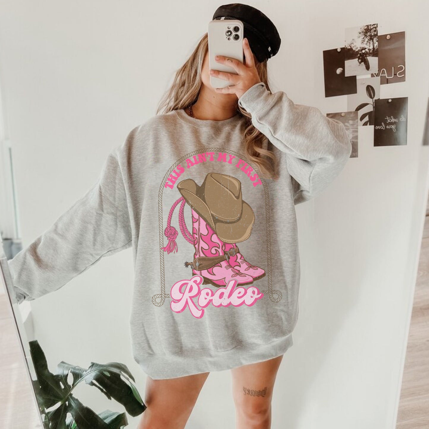 This Aint My First Rodeo Sweatshirt, Rodeo Sweatshirt, Cowgirl Rodeo Shirt, Cowgirl Hoodies, Country Crewneck, Western Sweatshirt, Rodeo Tee