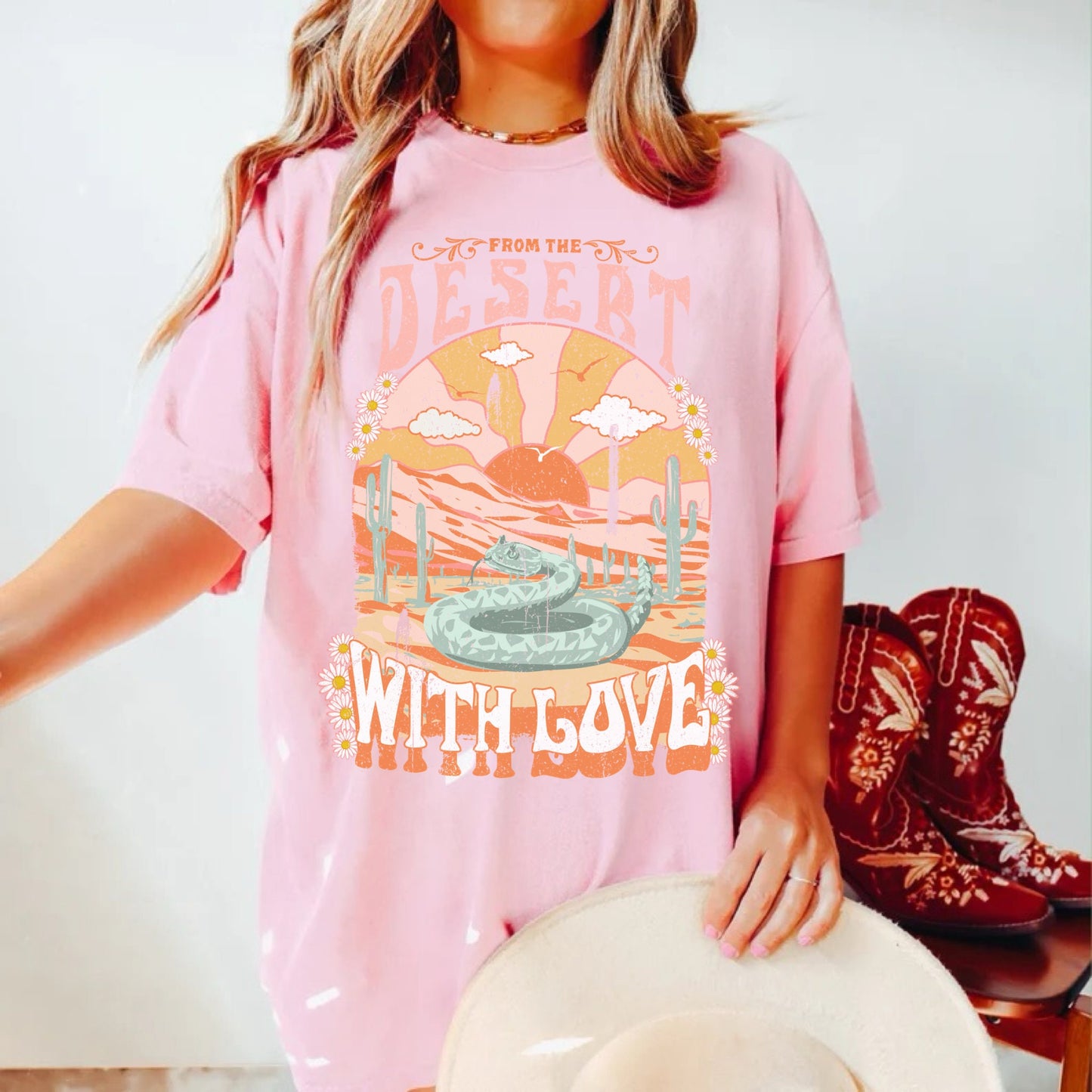 Desert Tshirt, Country Western Shirt, Boho Western Shirt, Cowboy Graphic Tee, Country Tee, Cowgirl Rodeo, Vintage Cowboy Shirt, Cute Tees