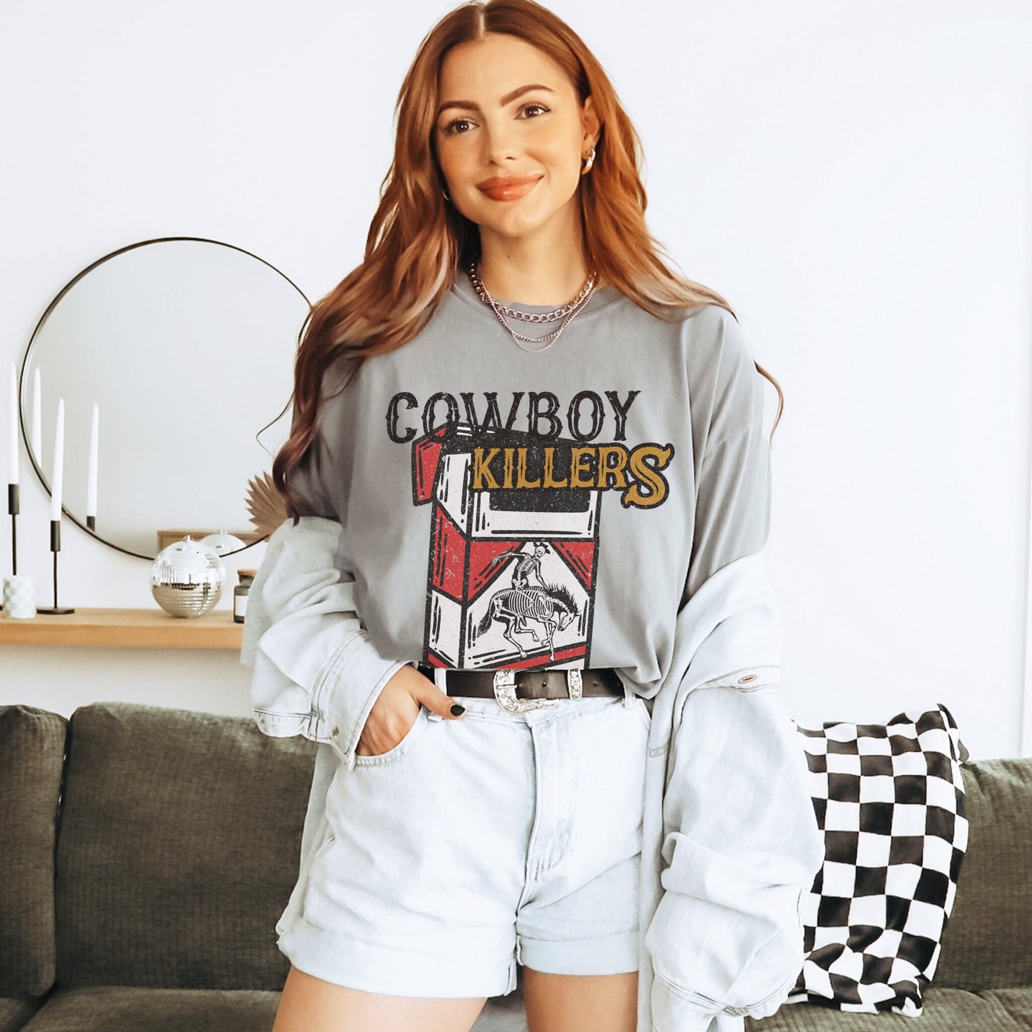 Cowboy Killers Shirt, Western Graphic Tee, Country Music Shirt, Cowgirl Tees, Vintage Cowboy Shirt, Trendy Western Tshirt, Cowgirl Tees