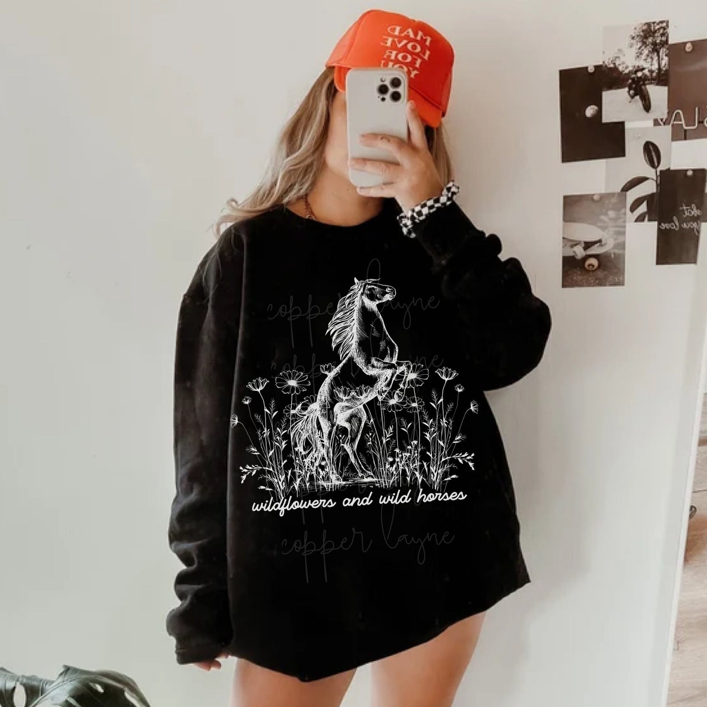 Wildflowers And Wild Horses Sweatshirt, Country Music Shirt, Country Music Hoodie, Western Crewneck, Cowgirl Sweatshirt, Nashville Shirt