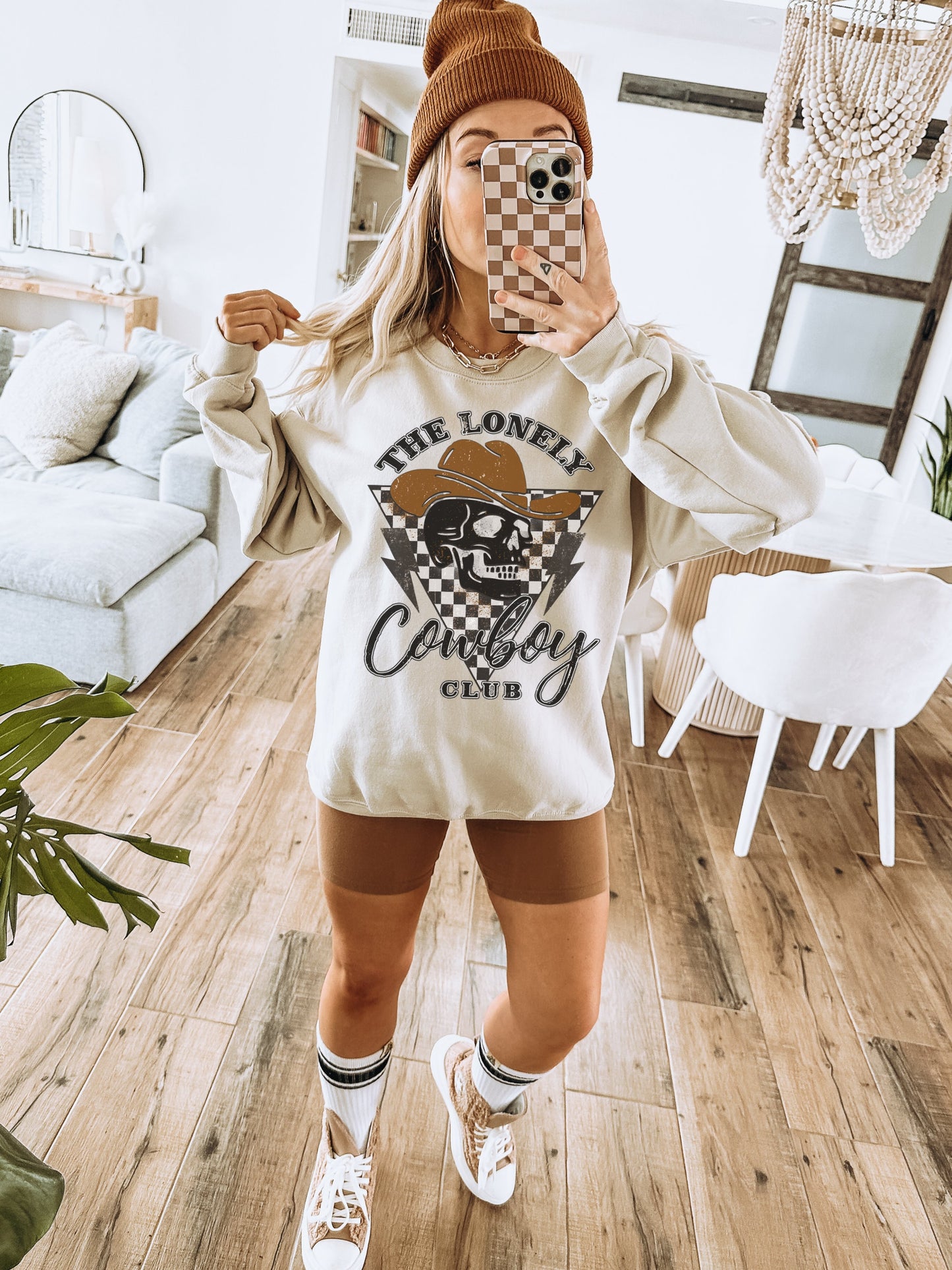 Western Cowboy Shirt, Vintage Cowboy Shirt, Western Tees, Womens Western Sweatshirt, Country Crewneck, Western Skeleton, Cowgirl Sweatshirt