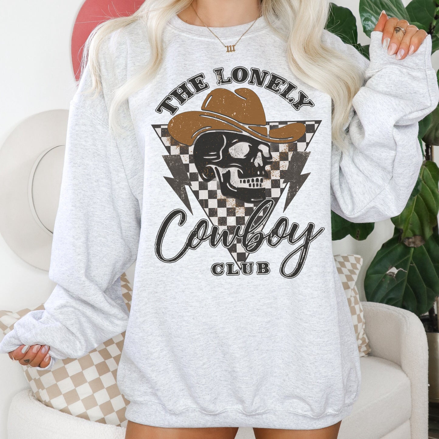 Western Cowboy Shirt, Vintage Cowboy Shirt, Western Tees, Womens Western Sweatshirt, Country Crewneck, Western Skeleton, Cowgirl Sweatshirt