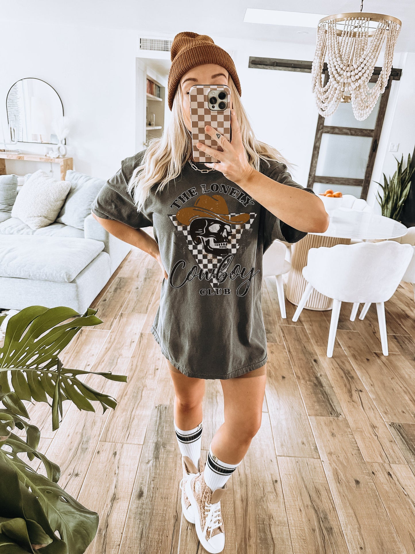 The Lonely Cowboy Club Shirt, Trendy Western Shirt, Cowboy Graphic Tee, Cowboy Skull Shirt, Country Music Shirt, Western Tees, Cute Cowgirl