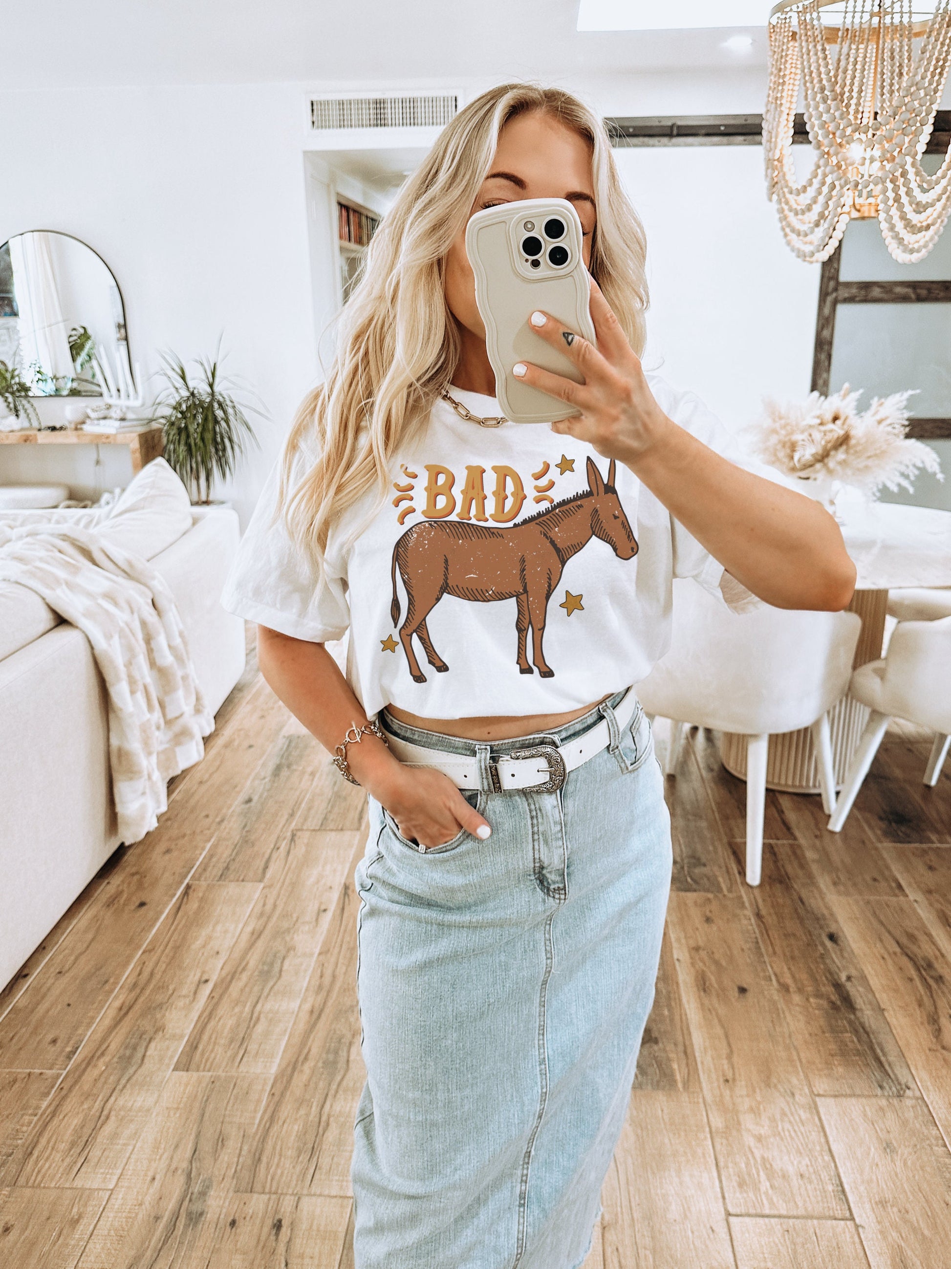 Bad Ass Donkey Shirt, Western Graphic Tee, Sarcastic Shirt, Country Girl Shirt, Cowboy Tshirt, Funny Farm Shirt, Cowgirl Tee, Trendy Tshirts