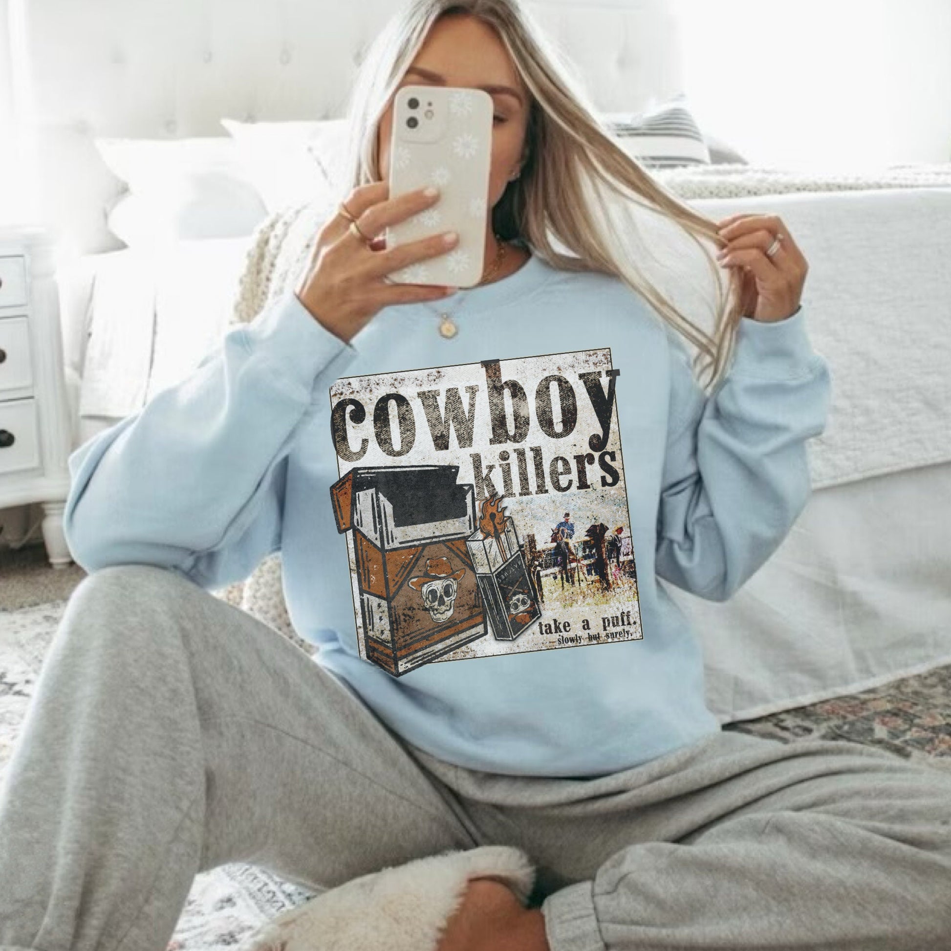 Cowboy Killers Shirt, Western Graphic Sweatshirt, Cowboy Sweatshirt, Cowgirl Sweatshirt, Trendy Hoodies, Country Sweatshirt, Trendy Crewneck