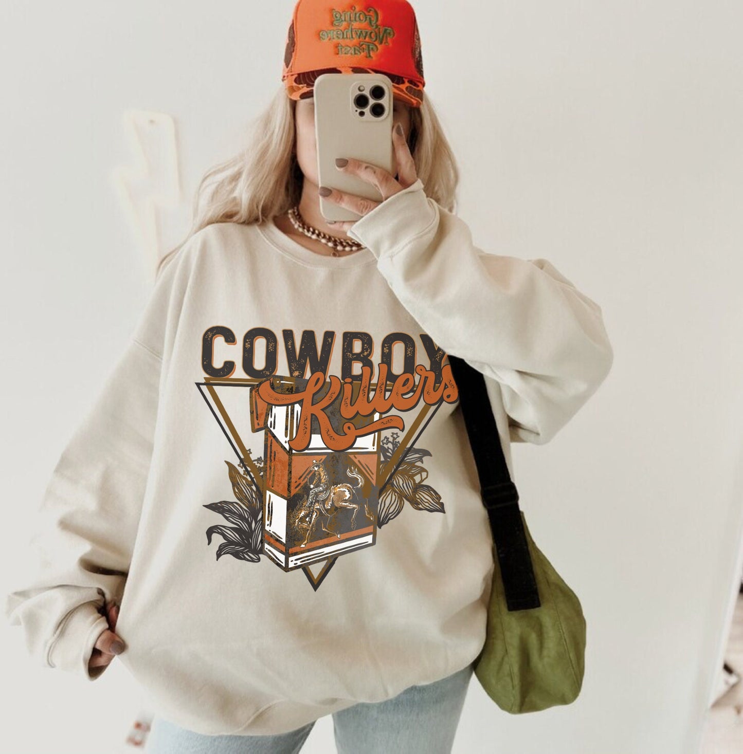 Cowboy Killers Sweatshirt, Western Sweatshirt, Cowboy Graphic Tee, Vintage Western, Country Western Shirt, Cowgirl Hoodies, Trendy Crewneck