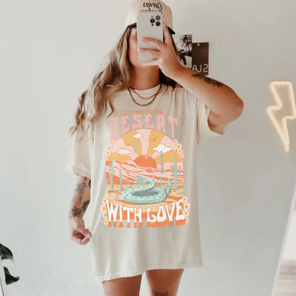 Desert Tshirt, Country Western Shirt, Boho Western Shirt, Cowboy Graphic Tee, Country Tee, Cowgirl Rodeo, Vintage Cowboy Shirt, Cute Tees