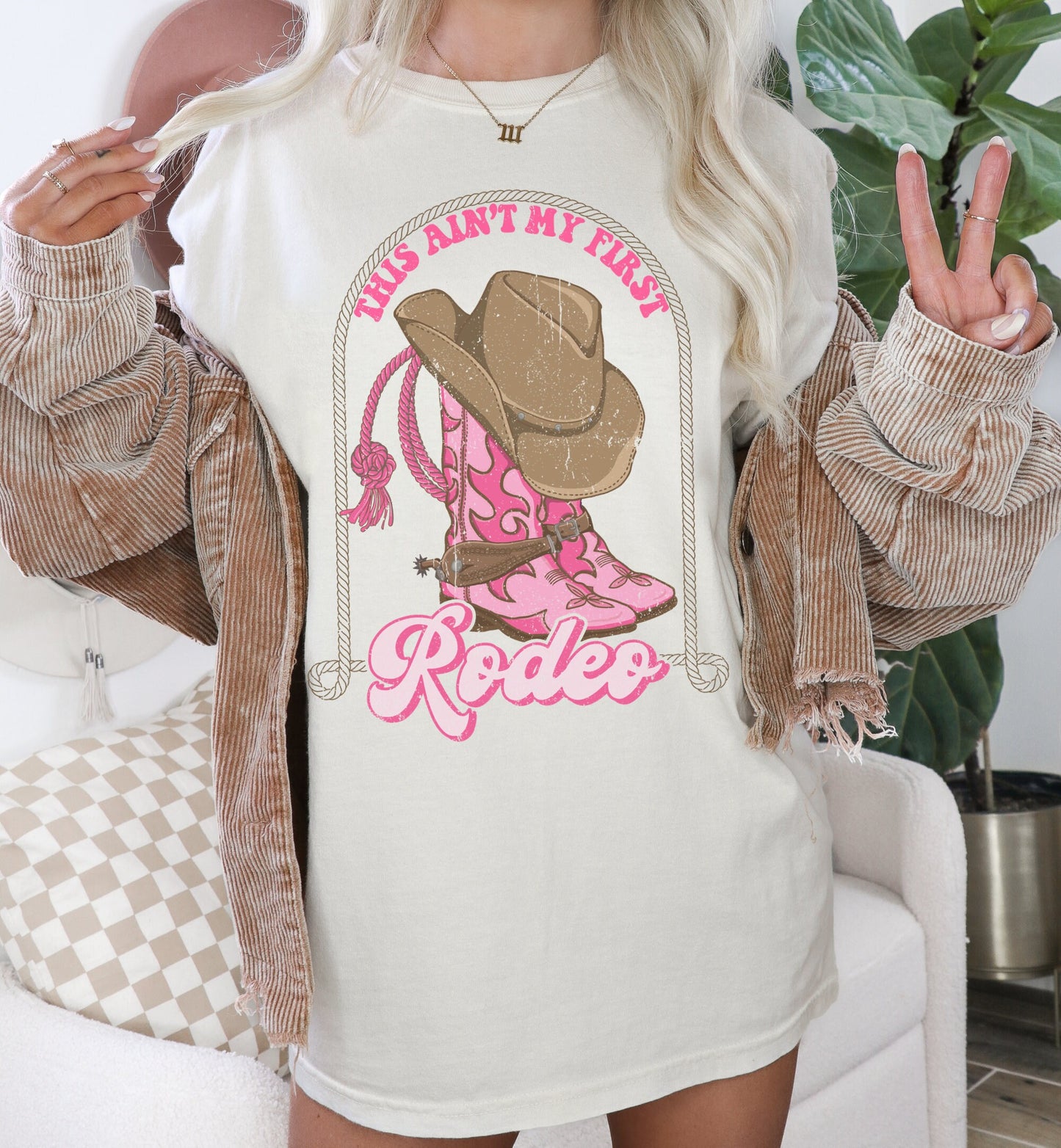 This Aint My First Rodeo Shirt, Cowgirl Rodeo Shirt, Western Graphic Tee, Trendy Western Shirt, Cowgirl Tee, Country Concert Tee, Rodeo Tee