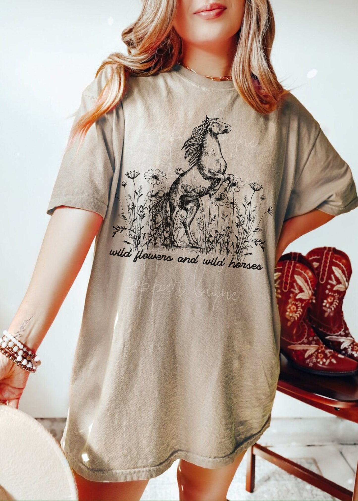 Wild Flowers And Wild Horses Shirt, Country Music Shirt, Western Graphic Tee, Nashville Shirt, Cowgirl Tee, Rodeo Shirt, Country Tour Shirt