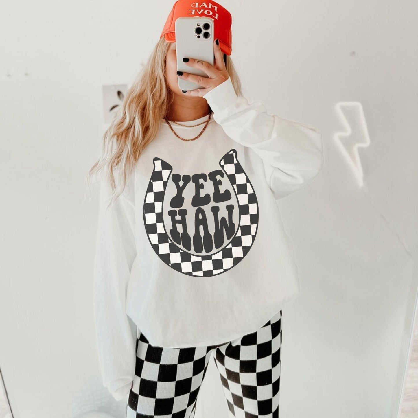 Yeehaw Sweatshirt, Retro Western Shirt, Vintage Western Sweatshirt, Cowgirl Crewneck, Country Hoodie, Cowboy Sweatshirt, Trendy Sweater