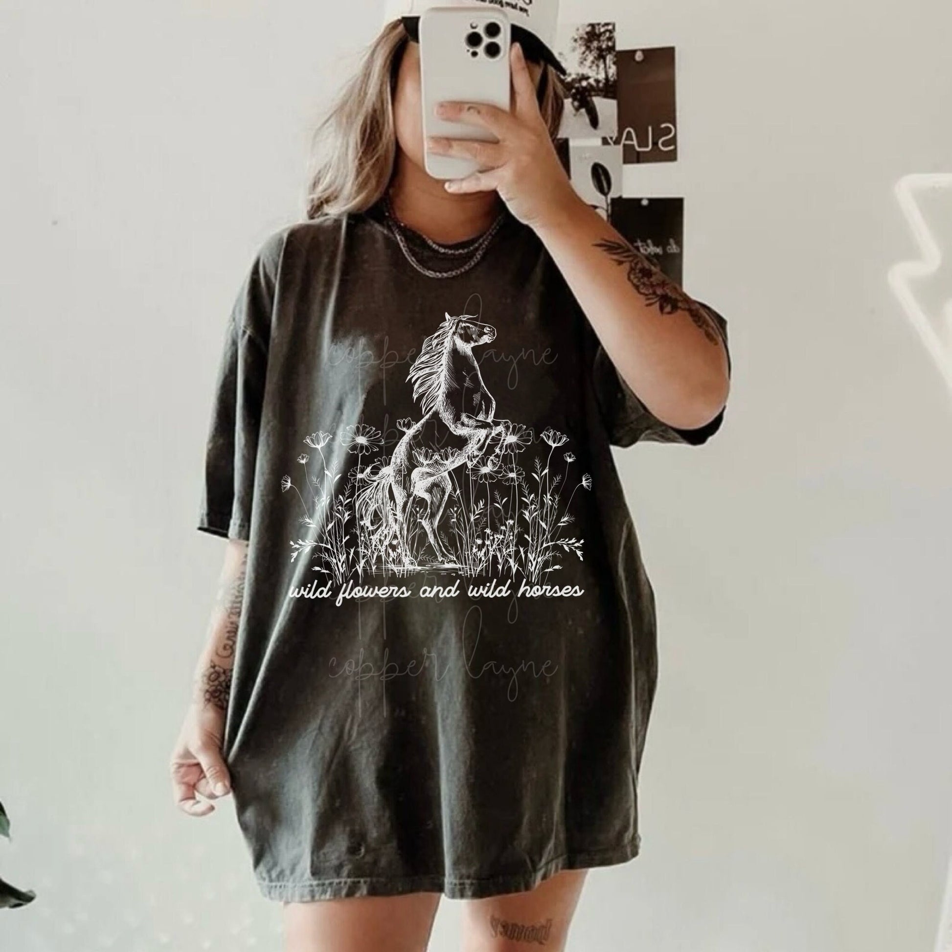 Wild Flowers And Wild Horses Shirt, Country Music Shirt, Western Graphic Tee, Nashville Shirt, Cowgirl Tee, Rodeo Shirt, Country Tour Shirt