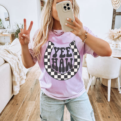 Yeehaw Shirt, Western Graphic Tshirt, Cowgirl Rodeo Shirt, Country Graphic Tee, Trendy Western Shirt, Oversized Tee, Cute Western Shirt