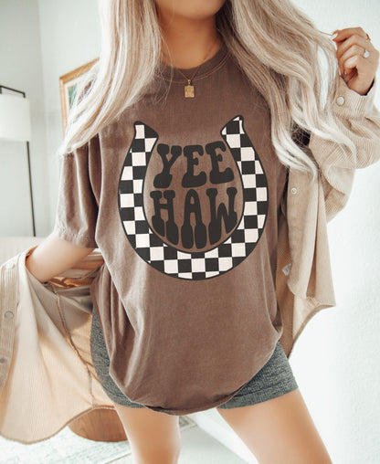 Yeehaw Shirt, Western Graphic Tshirt, Cowgirl Rodeo Shirt, Country Graphic Tee, Trendy Western Shirt, Oversized Tee, Cute Western Shirt