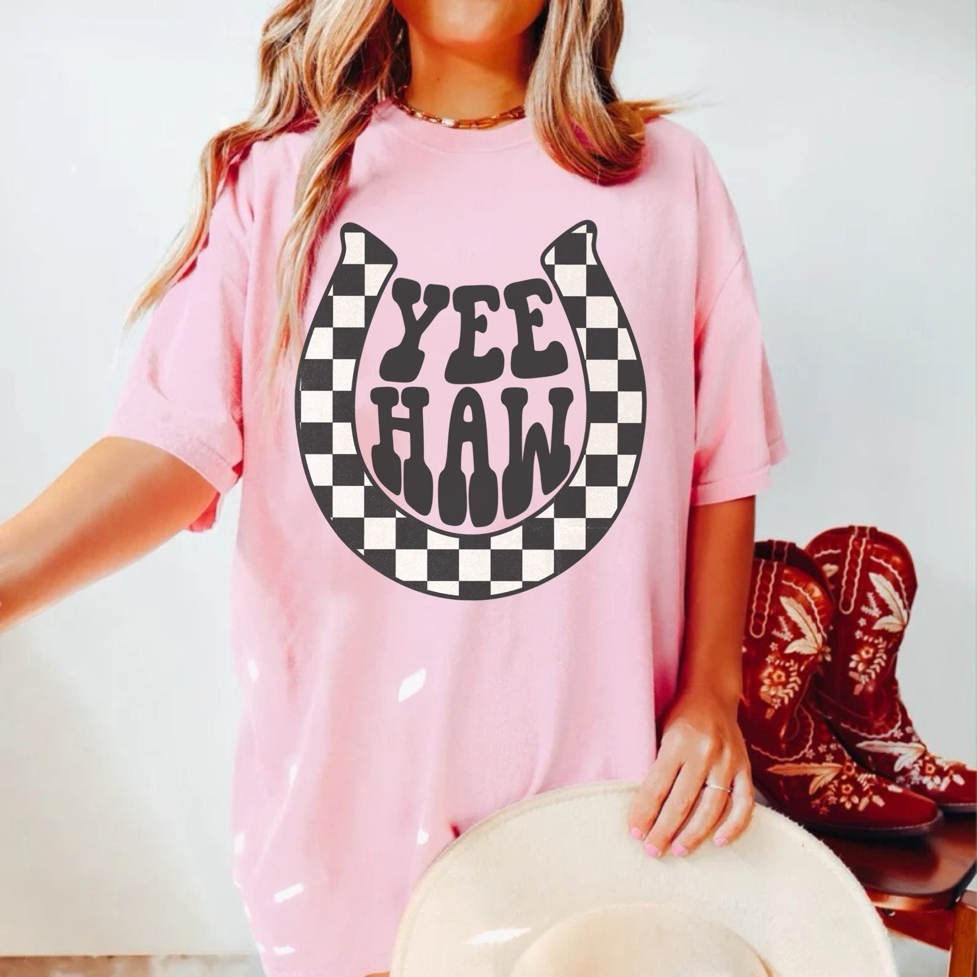 Yeehaw Shirt, Western Graphic Tshirt, Cowgirl Rodeo Shirt, Country Graphic Tee, Trendy Western Shirt, Oversized Tee, Cute Western Shirt