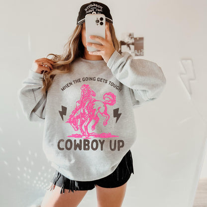 Cowboy Up Sweatshirt, Western Summer, Cowgirl Sweatshirt, Country Hoodie, Country Girl Shirt, Summer Sweater, Western Style Sweatshirt