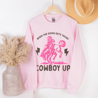 Cowboy Up Sweatshirt, Western Summer, Cowgirl Sweatshirt, Country Hoodie, Country Girl Shirt, Summer Sweater, Western Style Sweatshirt
