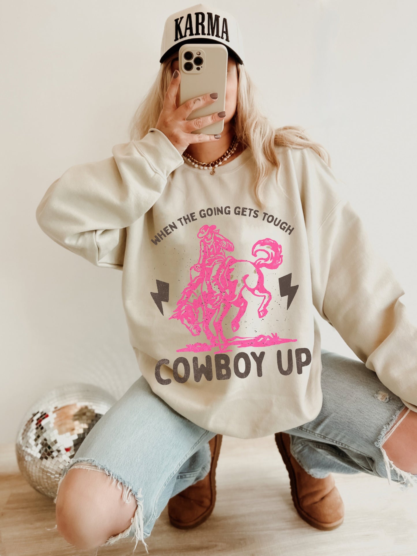 Cowboy Up Sweatshirt, Western Summer, Cowgirl Sweatshirt, Country Hoodie, Country Girl Shirt, Summer Sweater, Western Style Sweatshirt