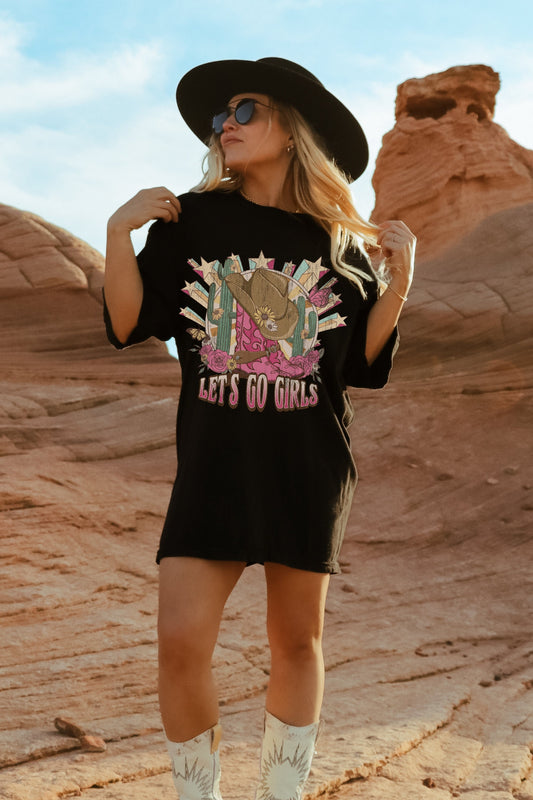 90s Country Music Concert Shirt, Lets Go Girls, Western Shirt, Nashville Shirt, Western Graphic Tee, Country Concert Outfit, Cowgirl Shirt