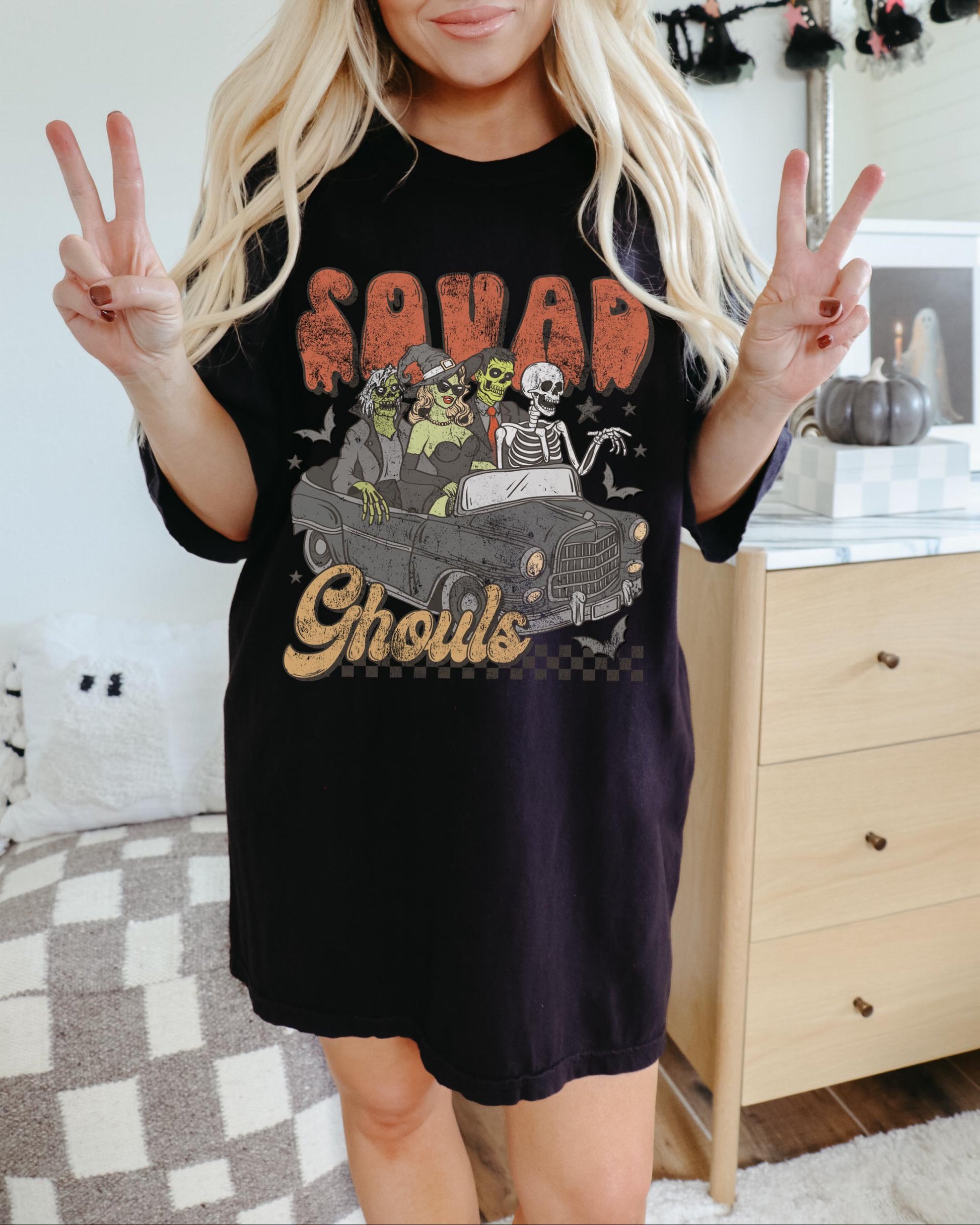 Squad Ghouls Shirt, Trending Halloween Shirt, Witchy Shirt, Monster Shirt, Spooky Tshirt, Skeleton Halloween Shirt, Retro Halloween Shirt