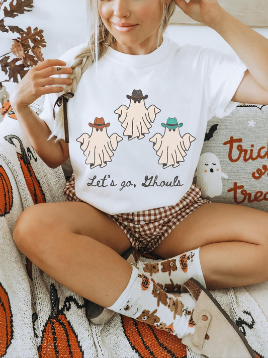 Let Go Ghouls Shirt, Western Halloween Shirt, Western Ghost, Retro Halloween Shirt, Cute Ghost Shirt, Retro Ghost Shirt, Trendy Halloween