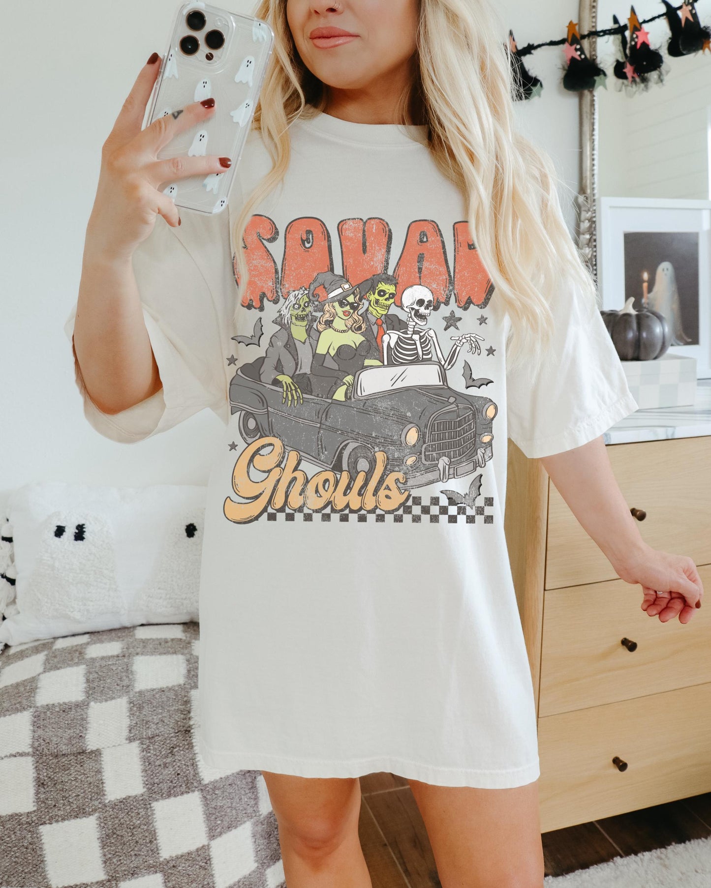 Squad Ghouls Shirt, Trending Halloween Shirt, Witchy Shirt, Monster Shirt, Spooky Tshirt, Skeleton Halloween Shirt, Retro Halloween Shirt