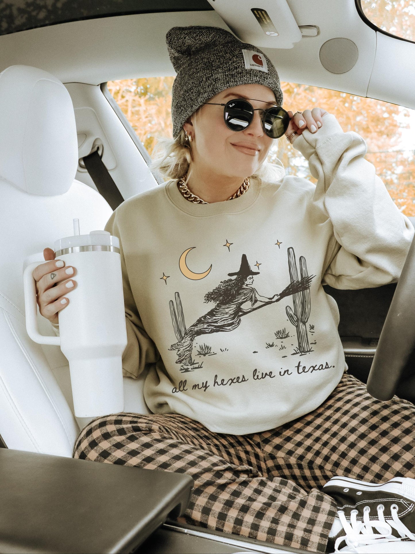 Hexes In Texas Shirt, Witch Sweatshirt, Spooky Crewneck, Witchy Sweater, Western Halloween, Retro Halloween Sweatshirt, Funny Halloween Tee