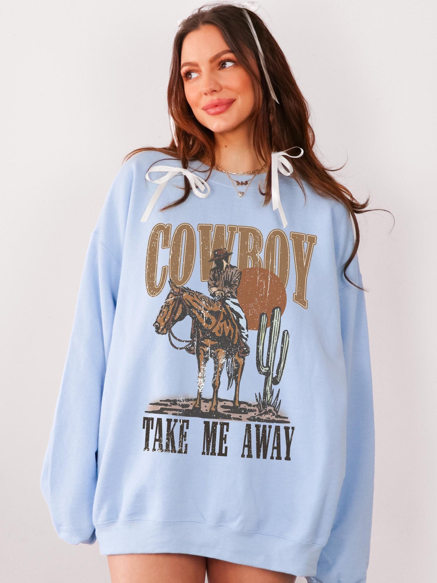 Cowboy Take Me Away, Cowboy Crewneck, Western Sweater, Country Music Shirt, Cute Western Shirt, Cowgirl Sweatshirt, Country Concert Shirt