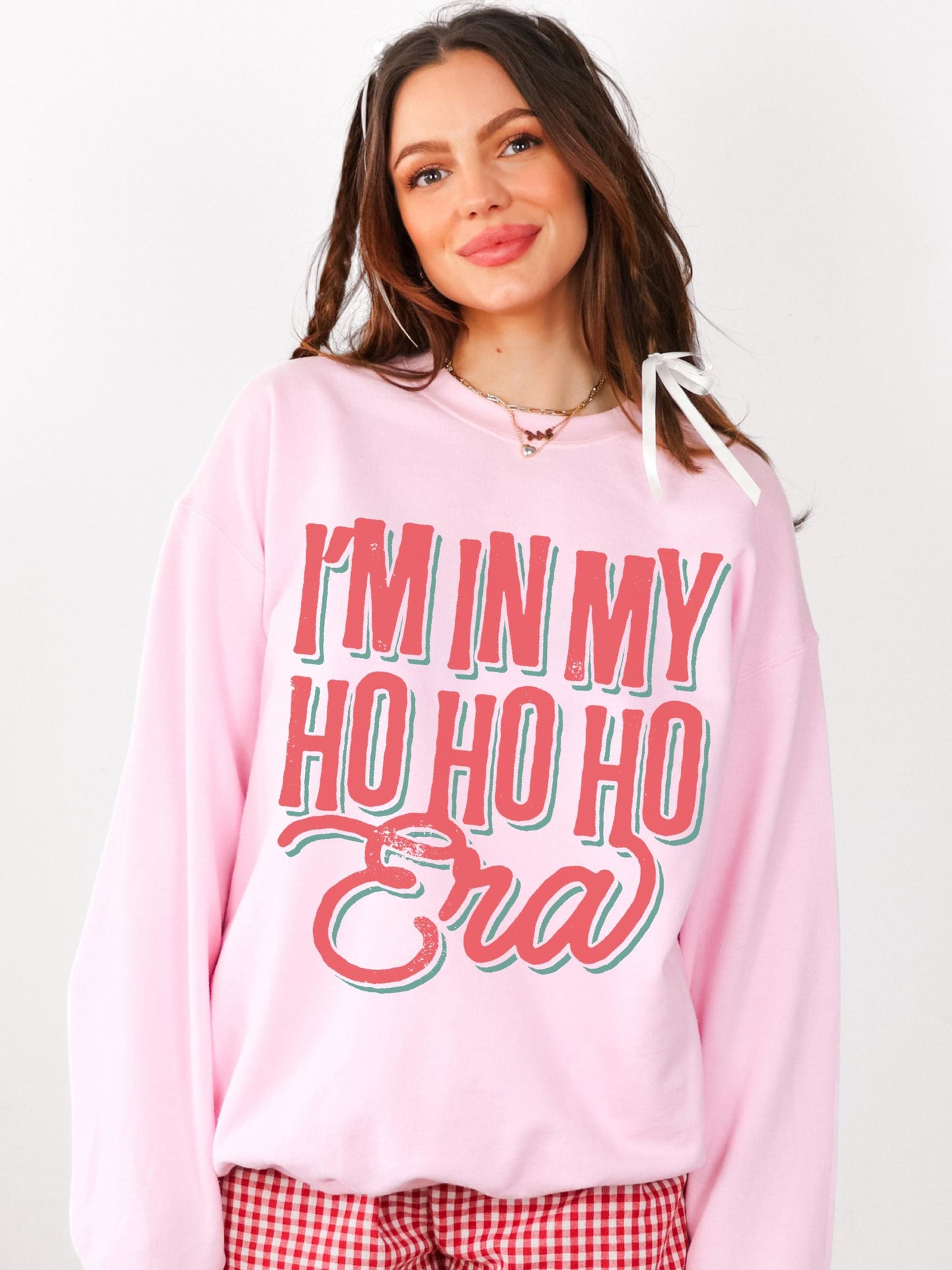 Ho Ho Ho Sweatshirt, Retro Santa Sweatshirt, Christmas Era Sweatshirt, Holiday Party Shirt, Funny Xmas Sweater, Cute Christmas Sweatshirt
