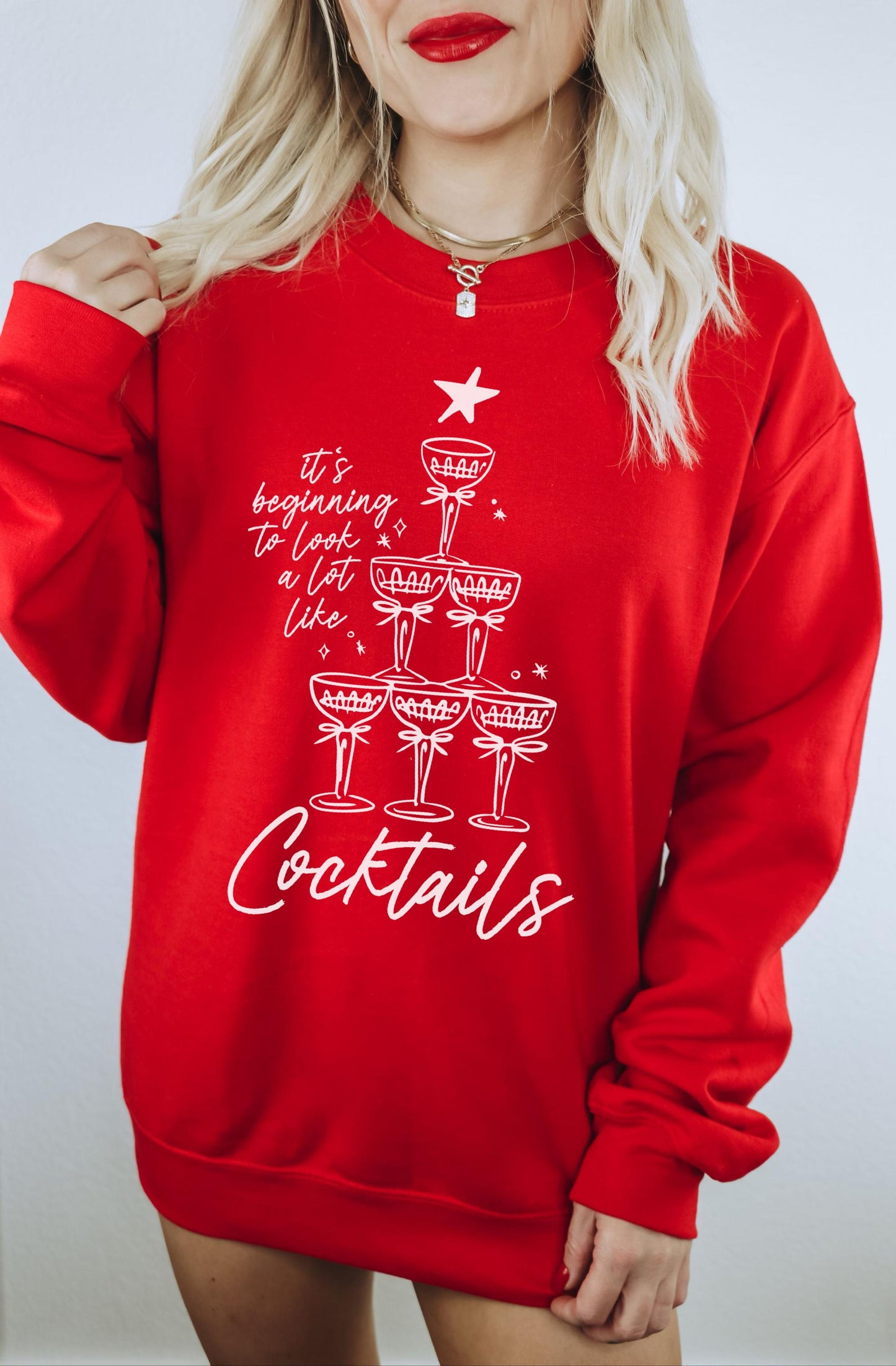 Christmas Cocktail Sweatshirt, Festive Sweater, Holiday Spirit Shirt, Cute Christmas Tee, Christmas Drinking Shirt, Christmas Party Shirt