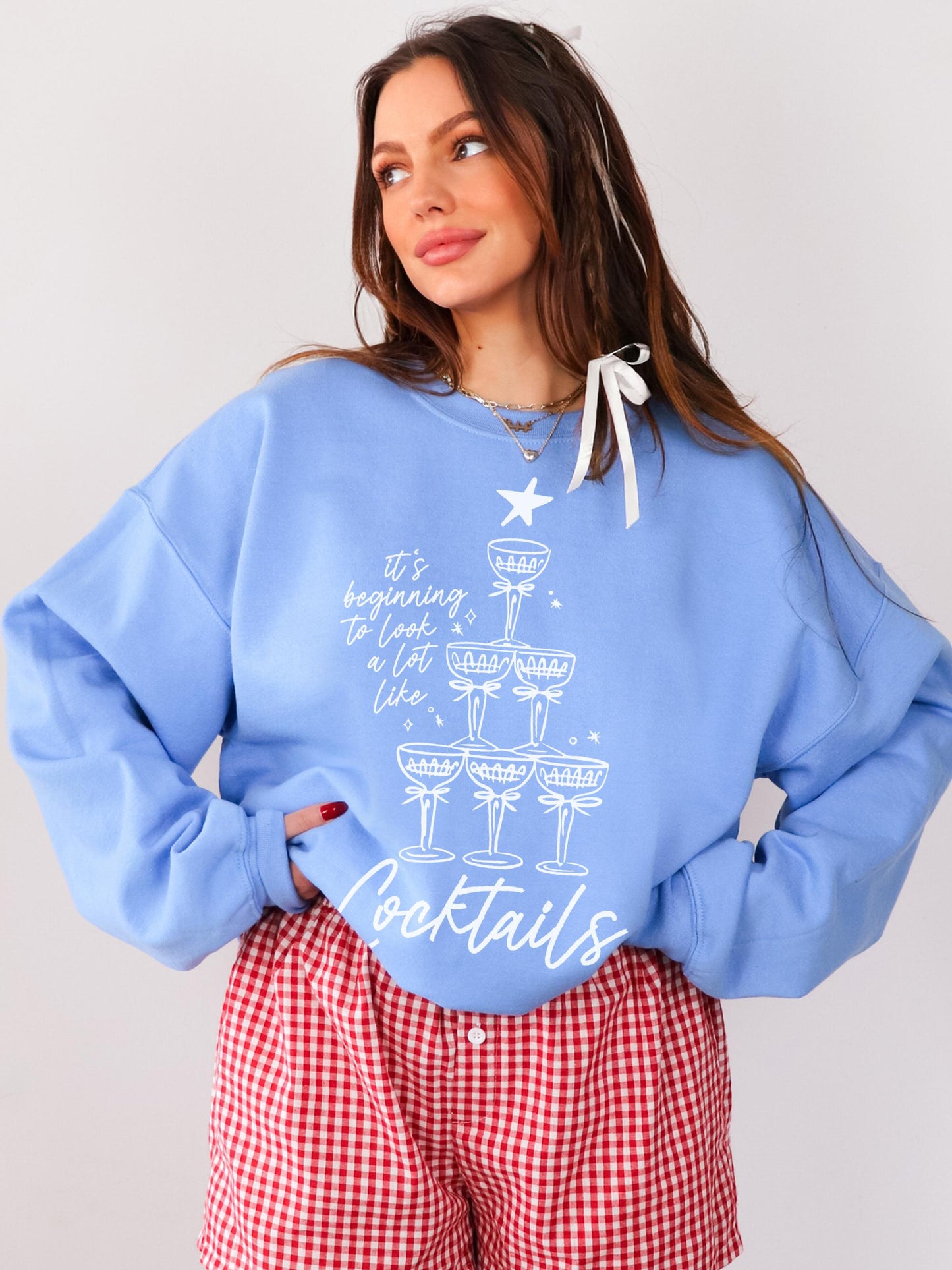 Christmas Cocktail Sweatshirt, Festive Sweater, Holiday Spirit Shirt, Cute Christmas Tee, Christmas Drinking Shirt, Christmas Party Shirt