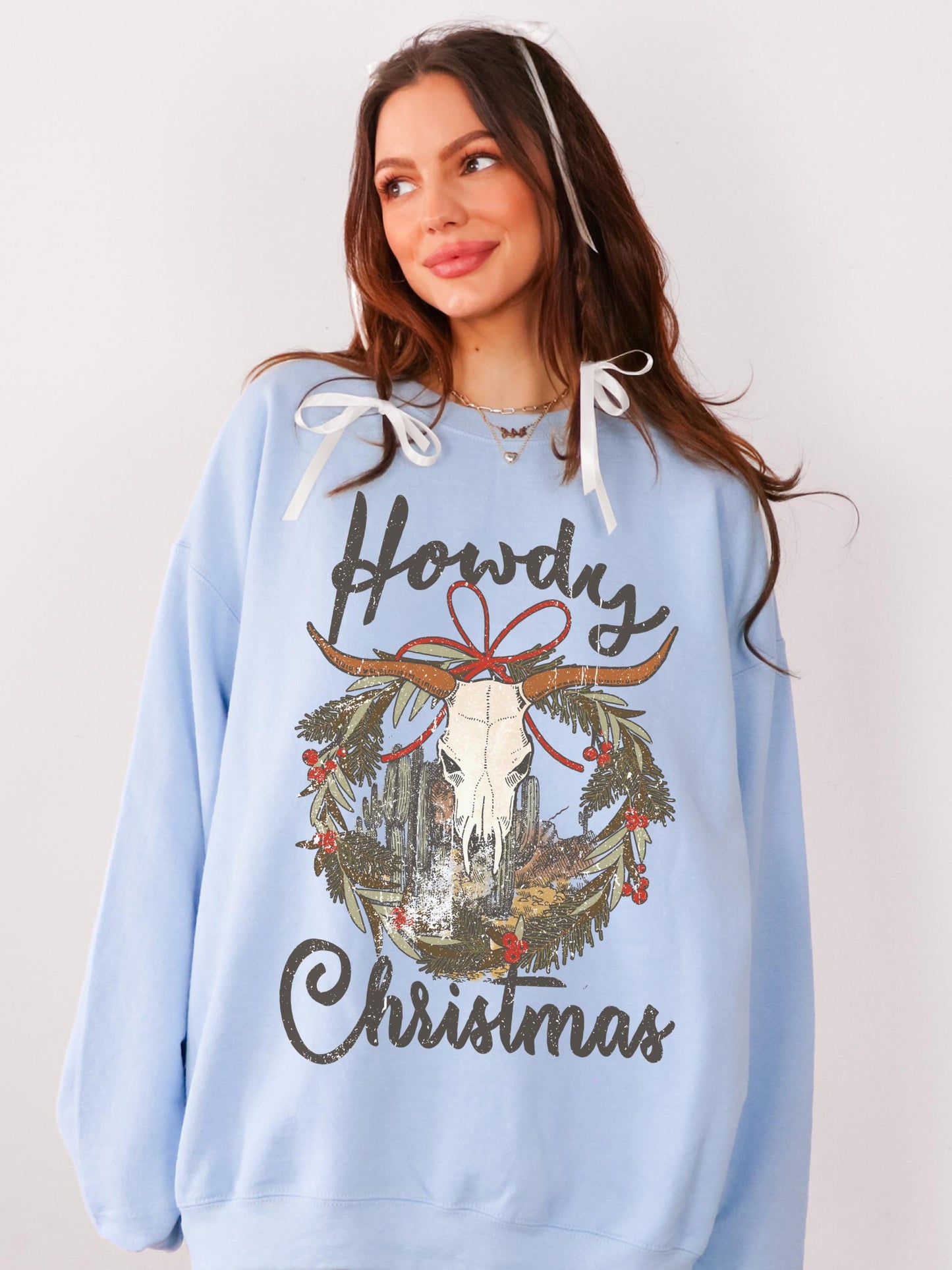 Howdy Christmas Sweatshirt, Western Christmas Sweatshirt, Cowgirl Christmas Sweater, Country Christmas, Cute Holiday Sweater, Cowboy Santa