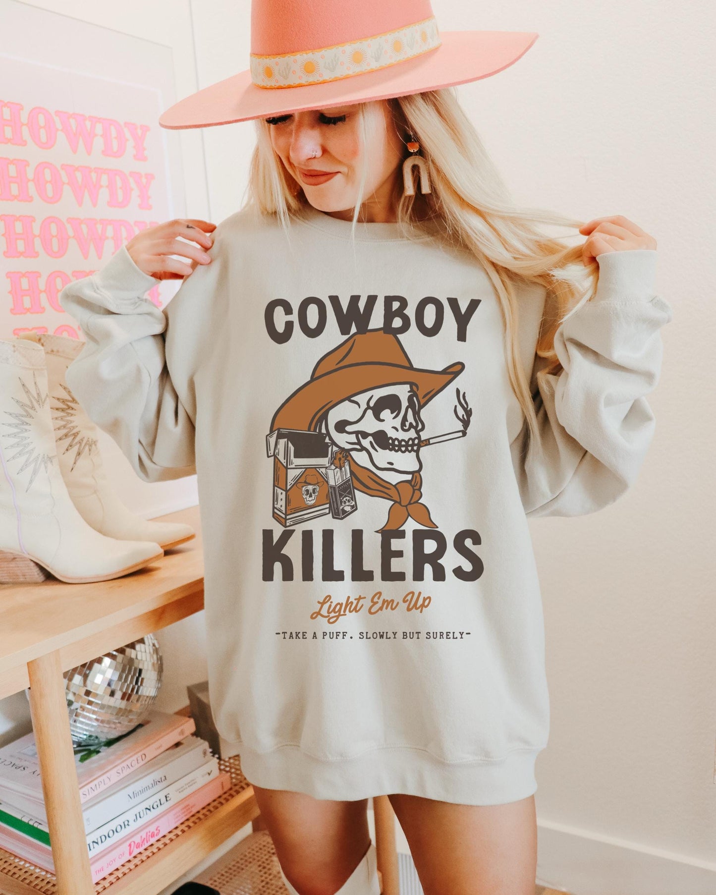 Cowboy Killers Shirt, Cowboy Sweatshirt, Western Graphic Tee, Country Music Shirt, Western Cowgirl Shirt, Cowboy Skeleton Shirt, Rodeo Shirt